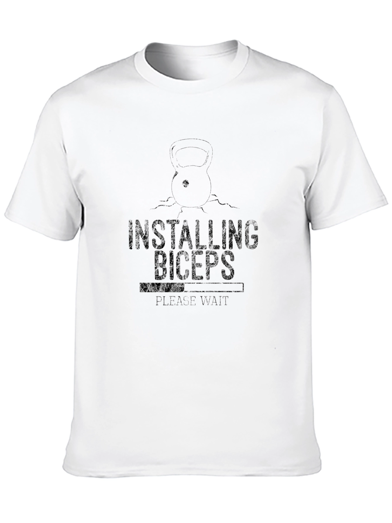 Black Installing Biceps Black T-Shirt view 10