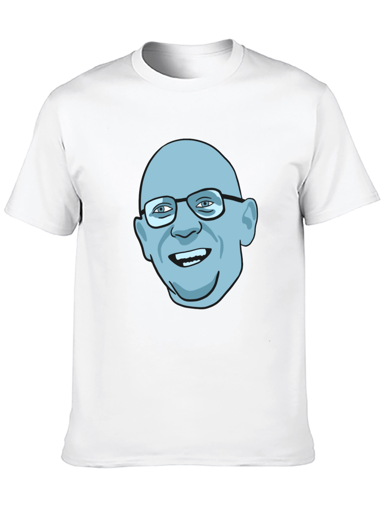 Black Bald Guy Graphic Tee - Unique Design view 10