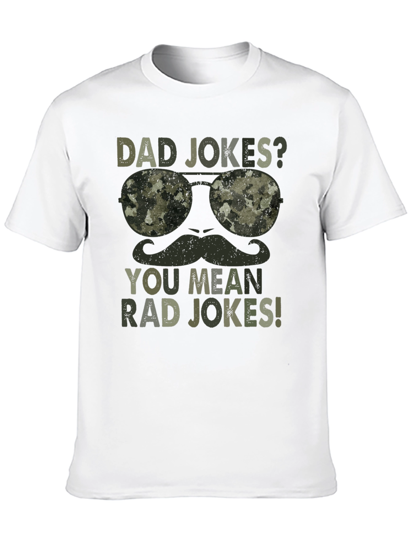 Black Dad Jokes? Rad Jokes! Camo Graphic T-Shirt view 10