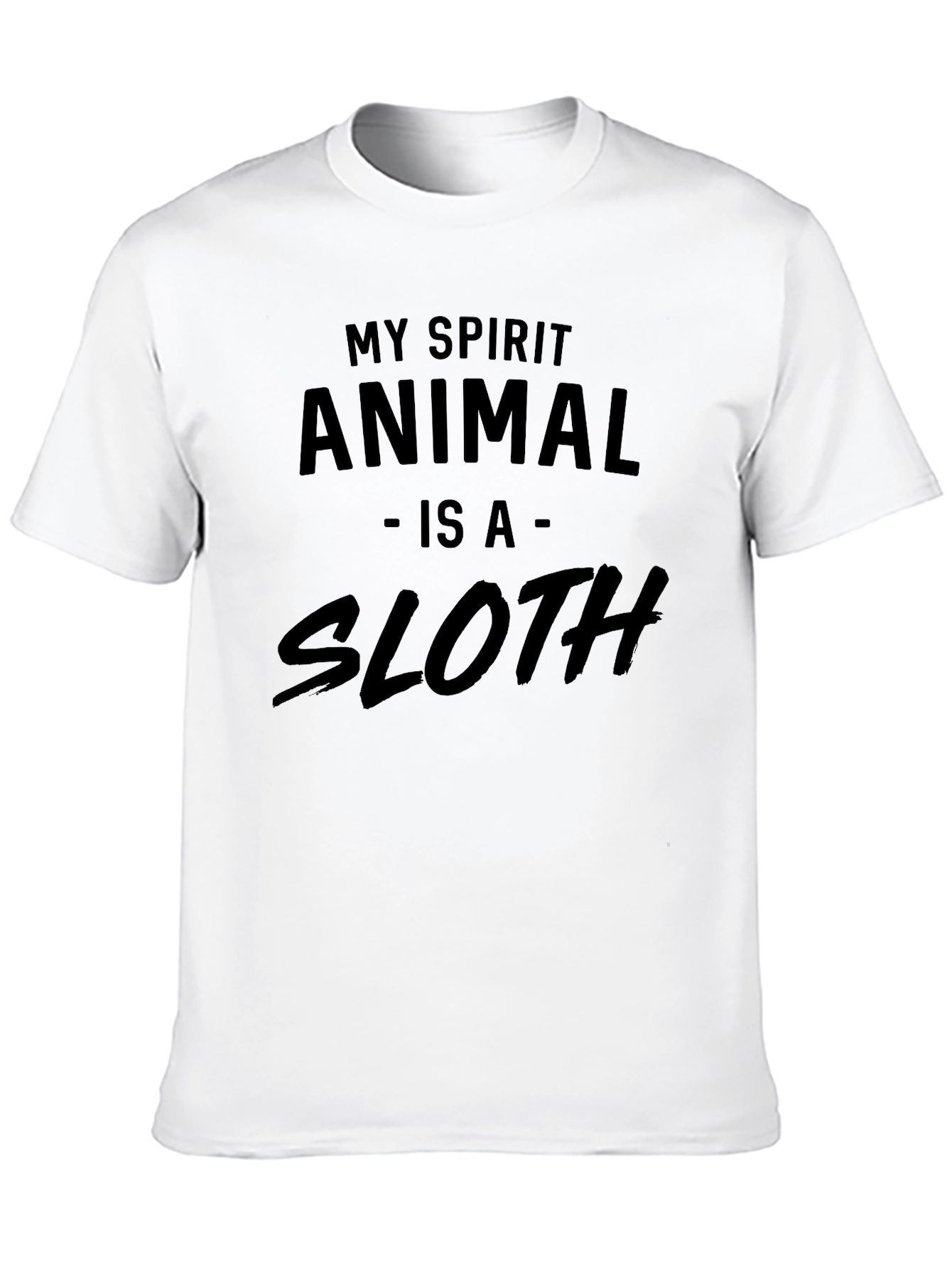 Black My Spirit Animal Is A Sloth Graphic T-Shirt view 10