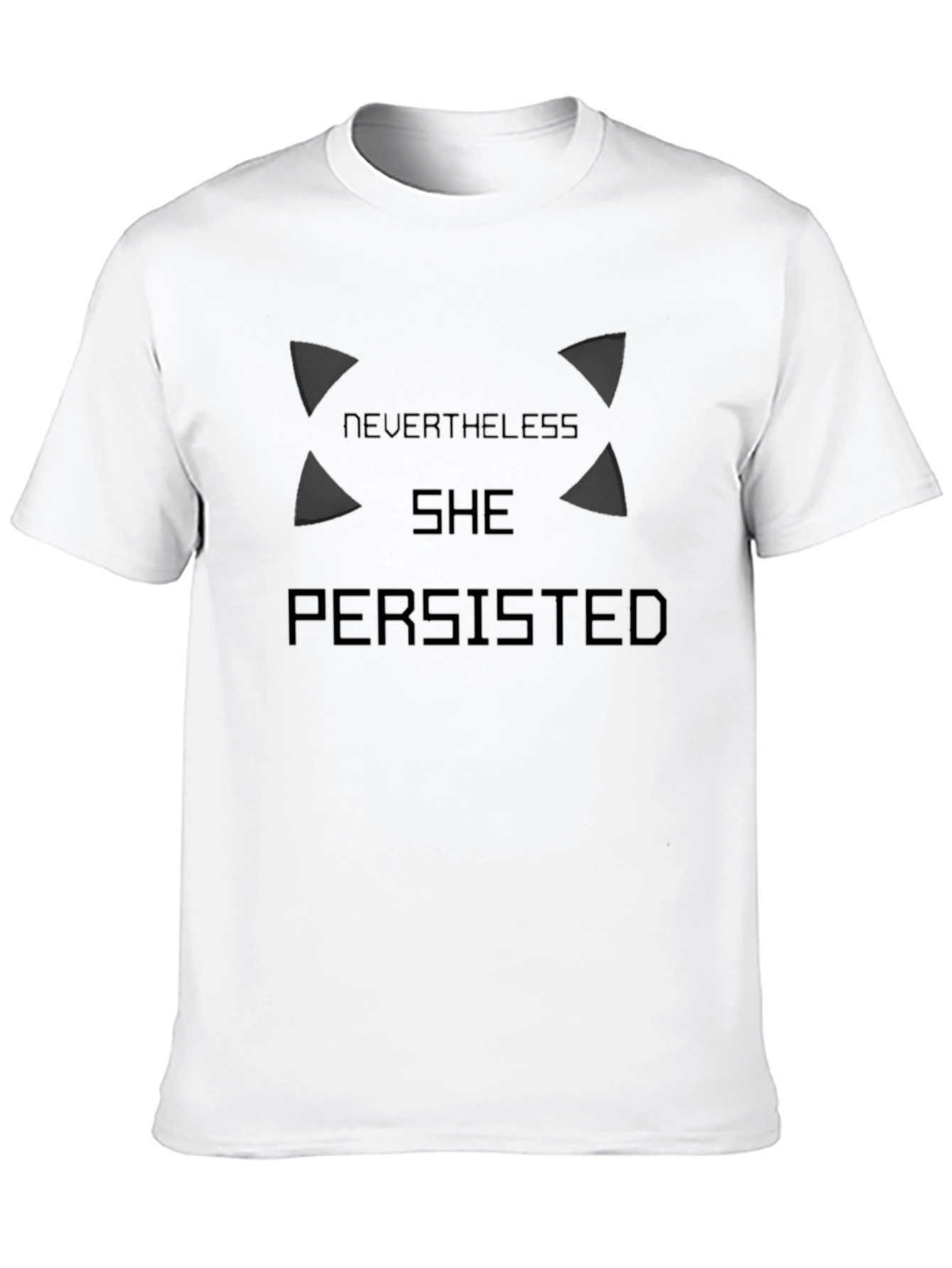 Black Nevertheless She Persisted Graphic Tee view 10