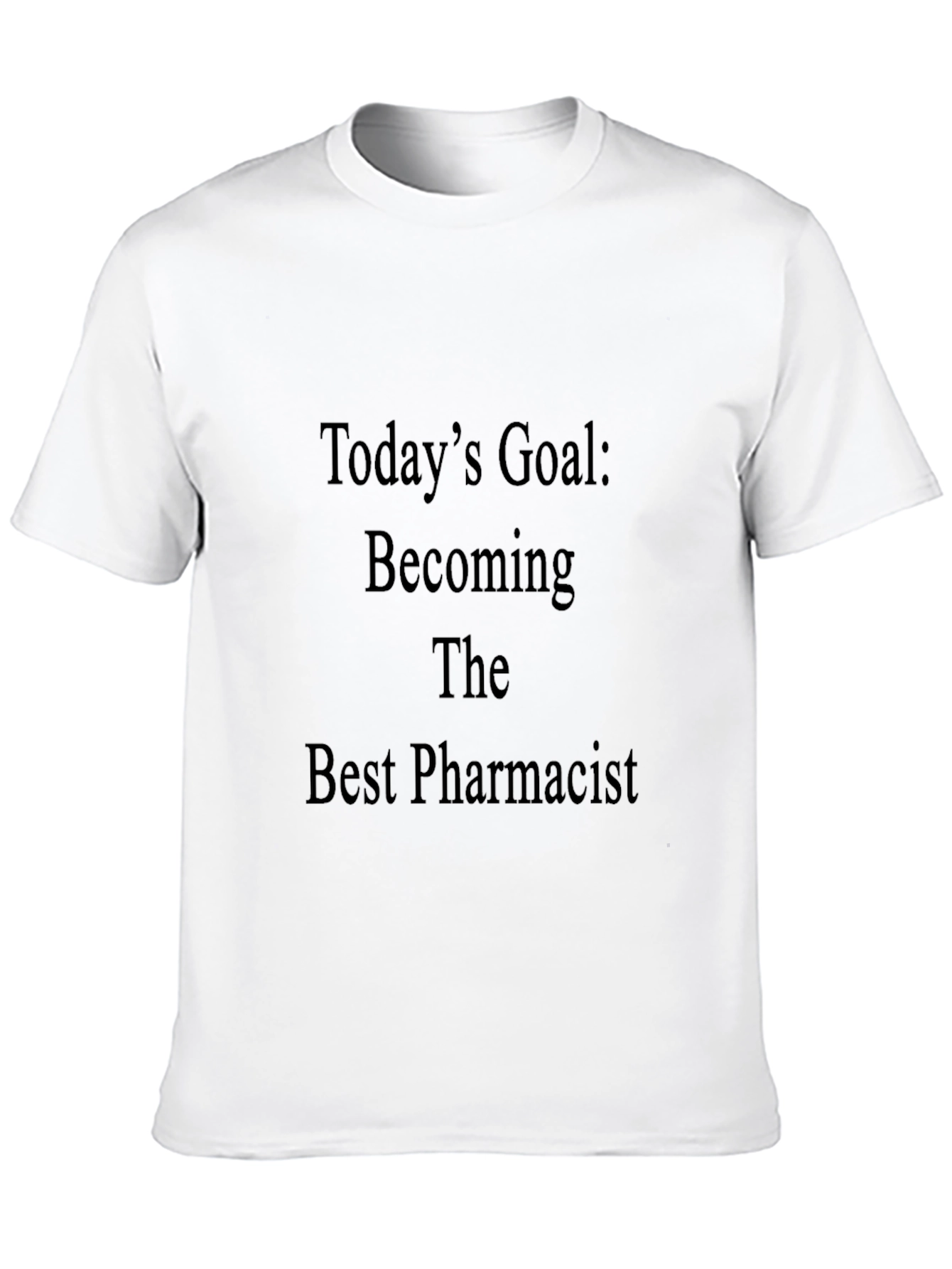 Black Pharmacist Goal T-Shirt - Black Cotton Tee view 10