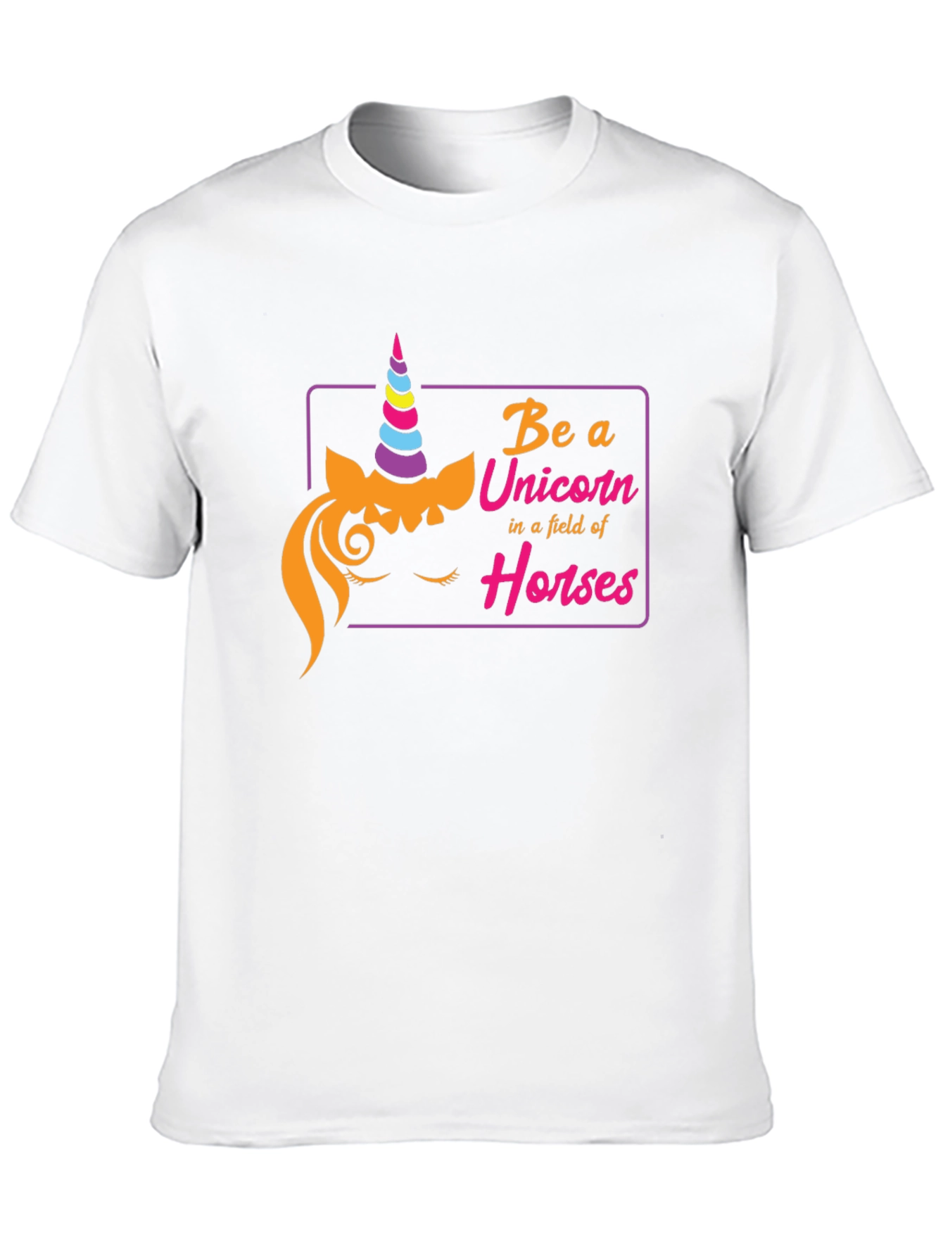 Black Be a Unicorn T-Shirt - Fun Novelty Tee view 10