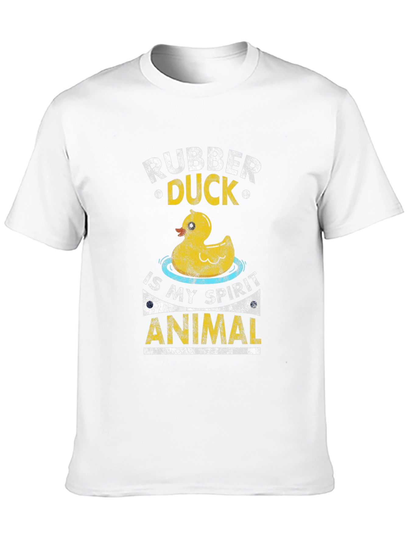Black Rubber Duck Spirit Animal Graphic T-Shirt view 10