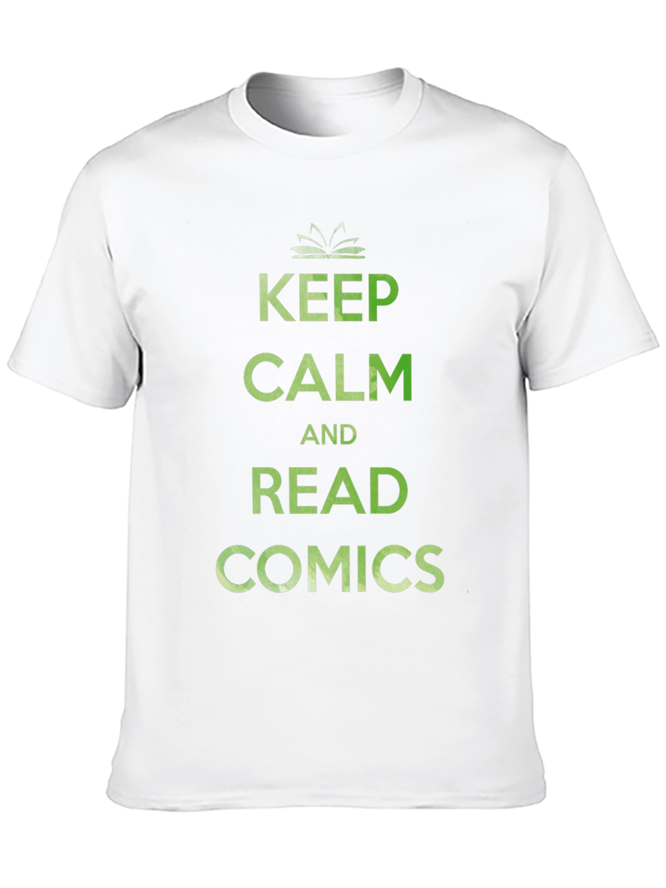 Black Keep Calm and Read Comics T-Shirt - Black view 10