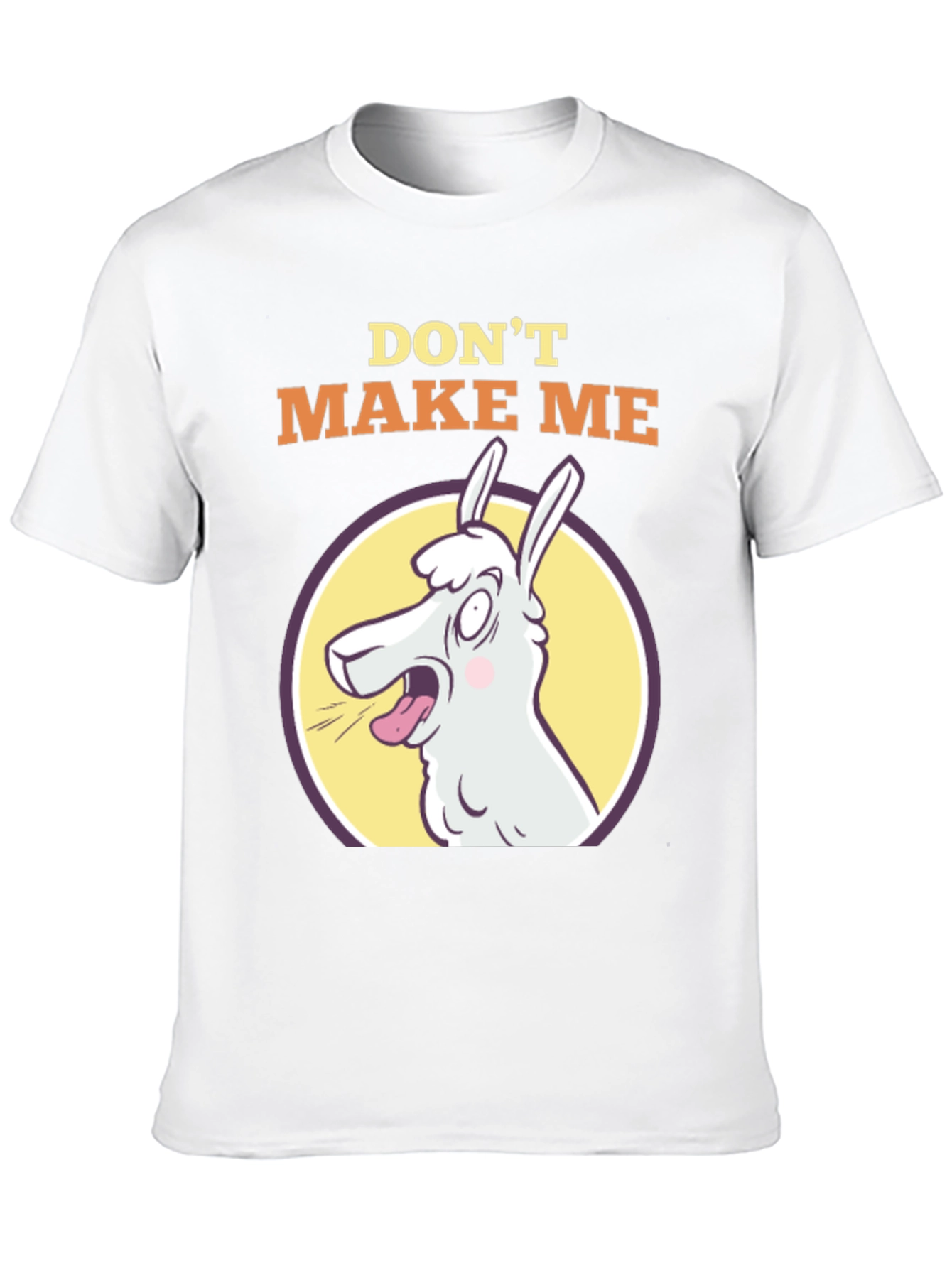 Black Don't Make Me Llama T-Shirt - Funny Animal Tee view 10