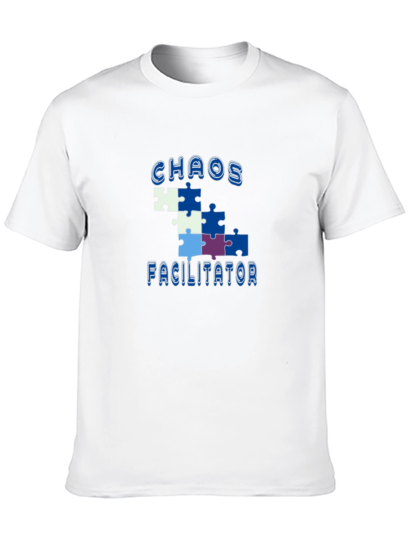 Black Chaos Facilitator Puzzle Piece Graphic Tee view 10