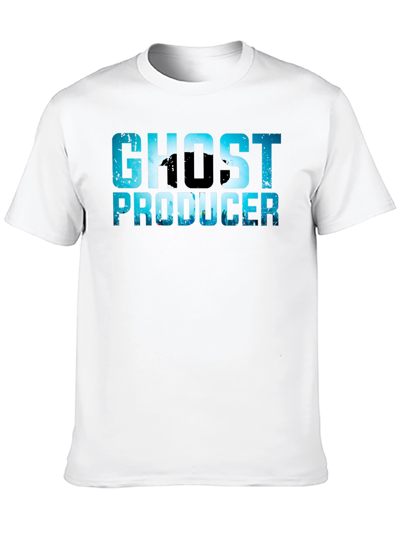 Black Ghost Producer T-Shirt - Unique Design Tee view 10