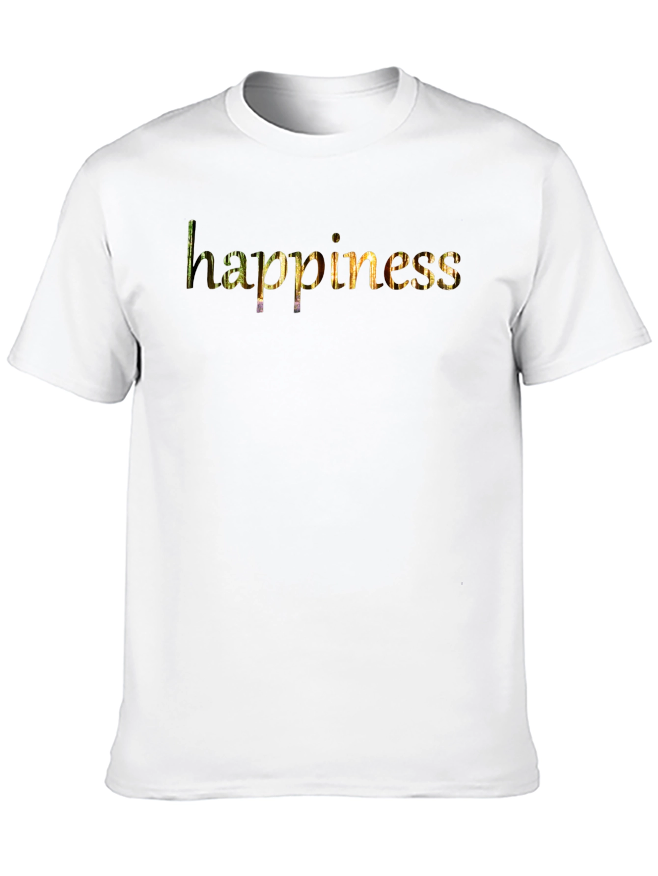 Black Happiness Graphic Black T-Shirt for Men view 10