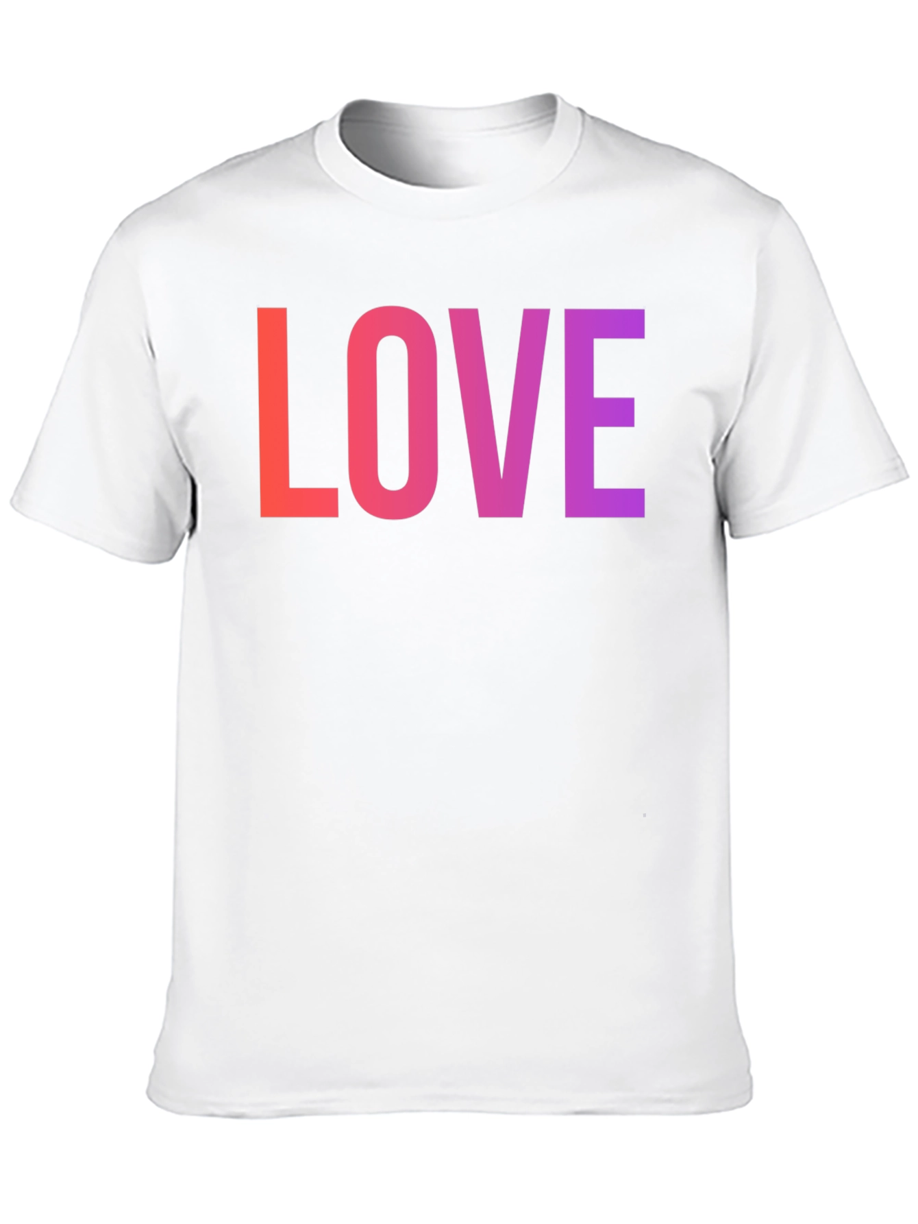 Black LOVE Graphic Tee - Gradient Word Design view 10