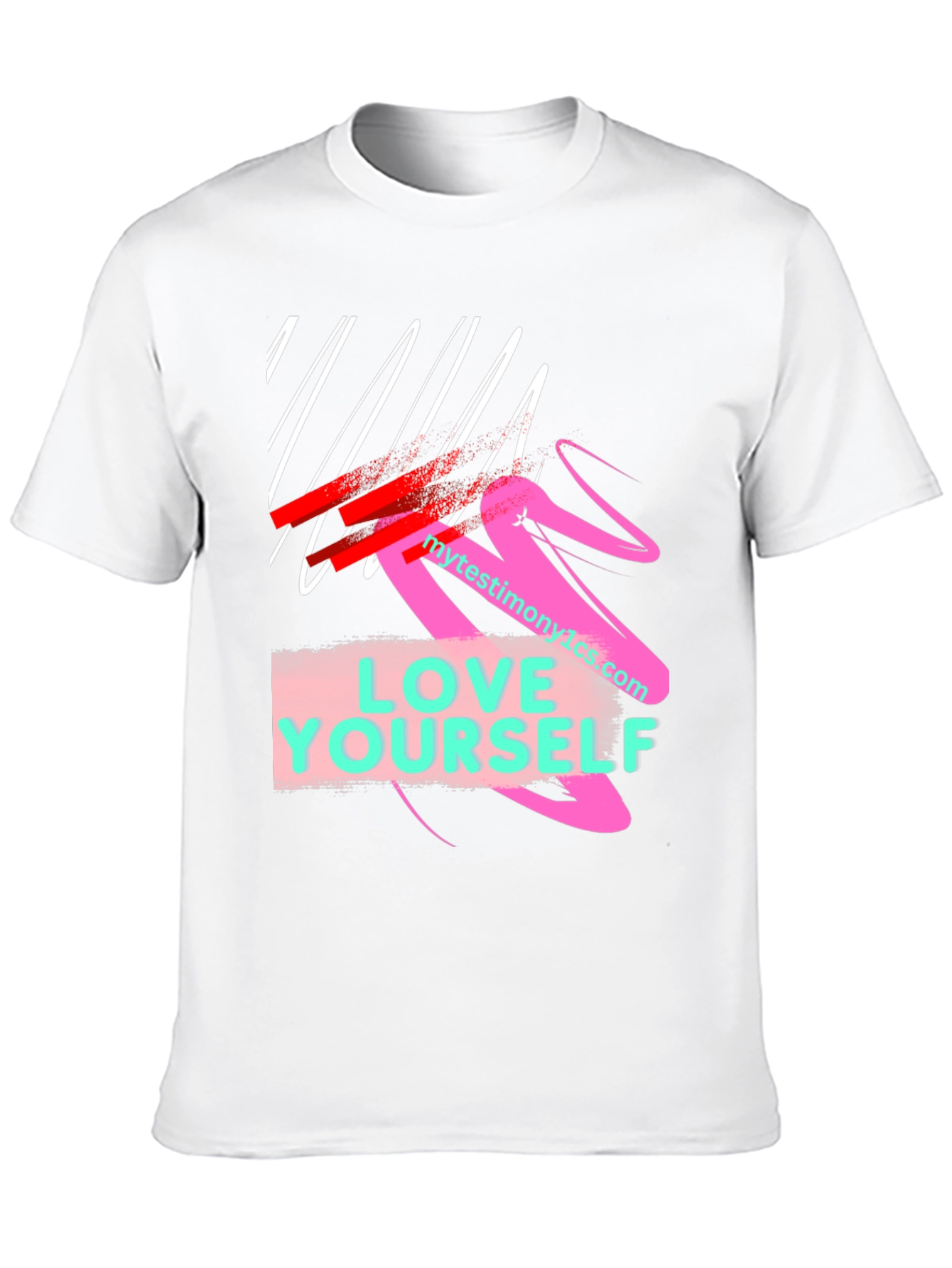 Black Love Yourself Graphic T-Shirt view 10