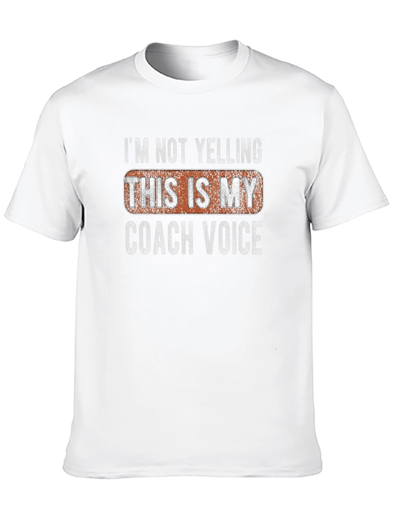 Black Coach Voice T-Shirt - Funny Slogan Tee view 10