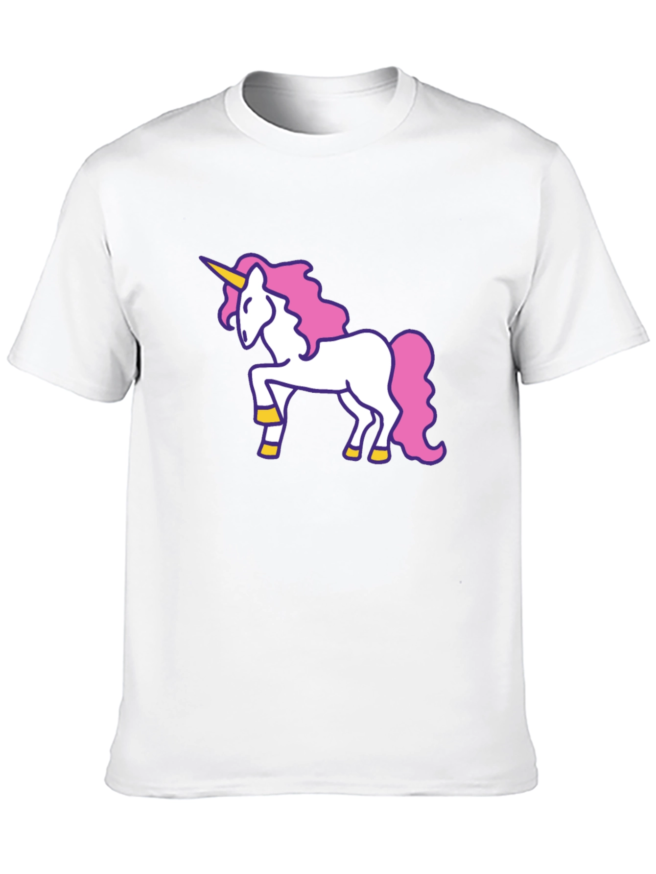 Black Unicorn Graphic Tee - Black Cotton T-Shirt view 10