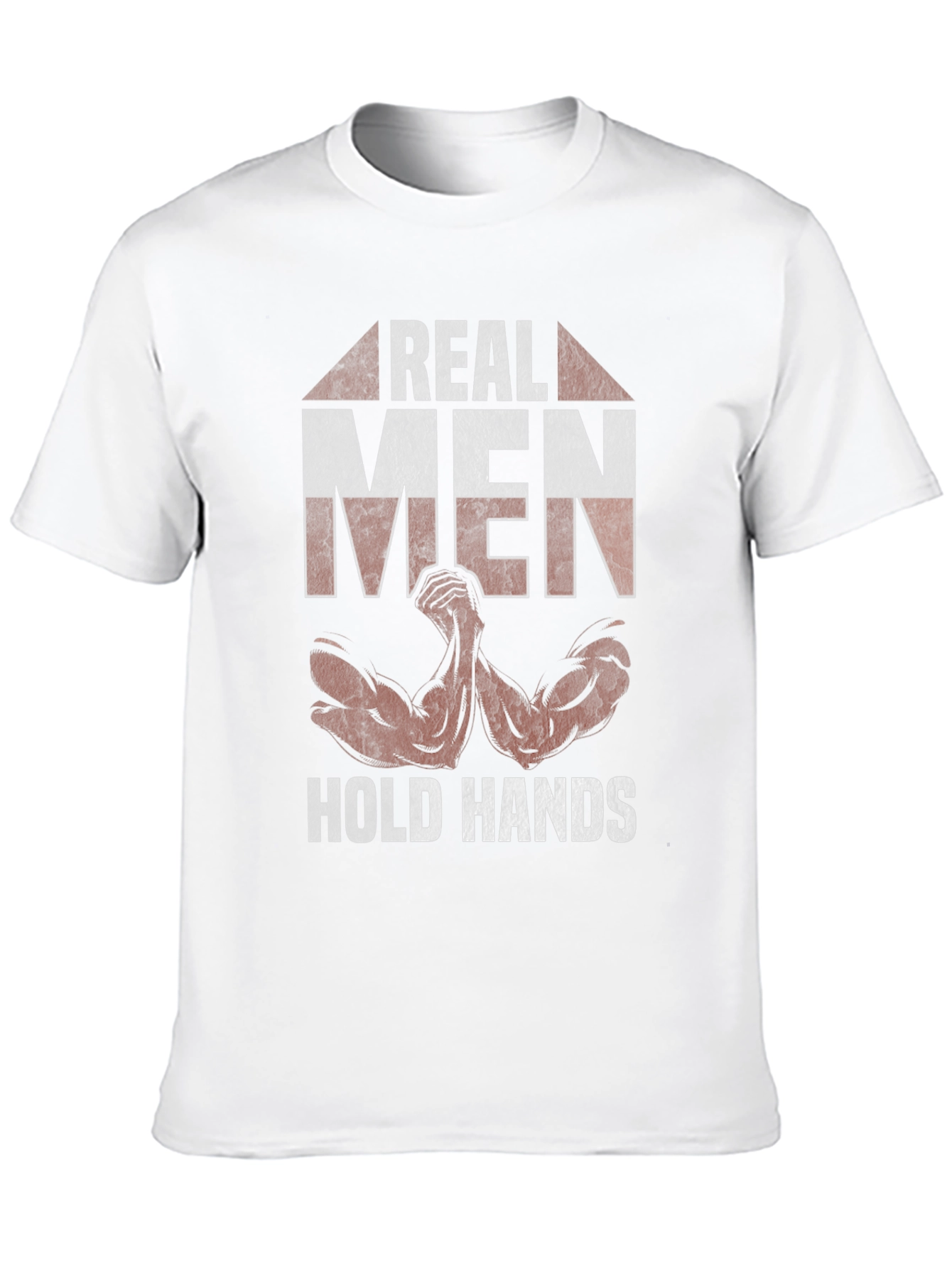 Black Real Men Hold Hands Graphic T-Shirt view 10