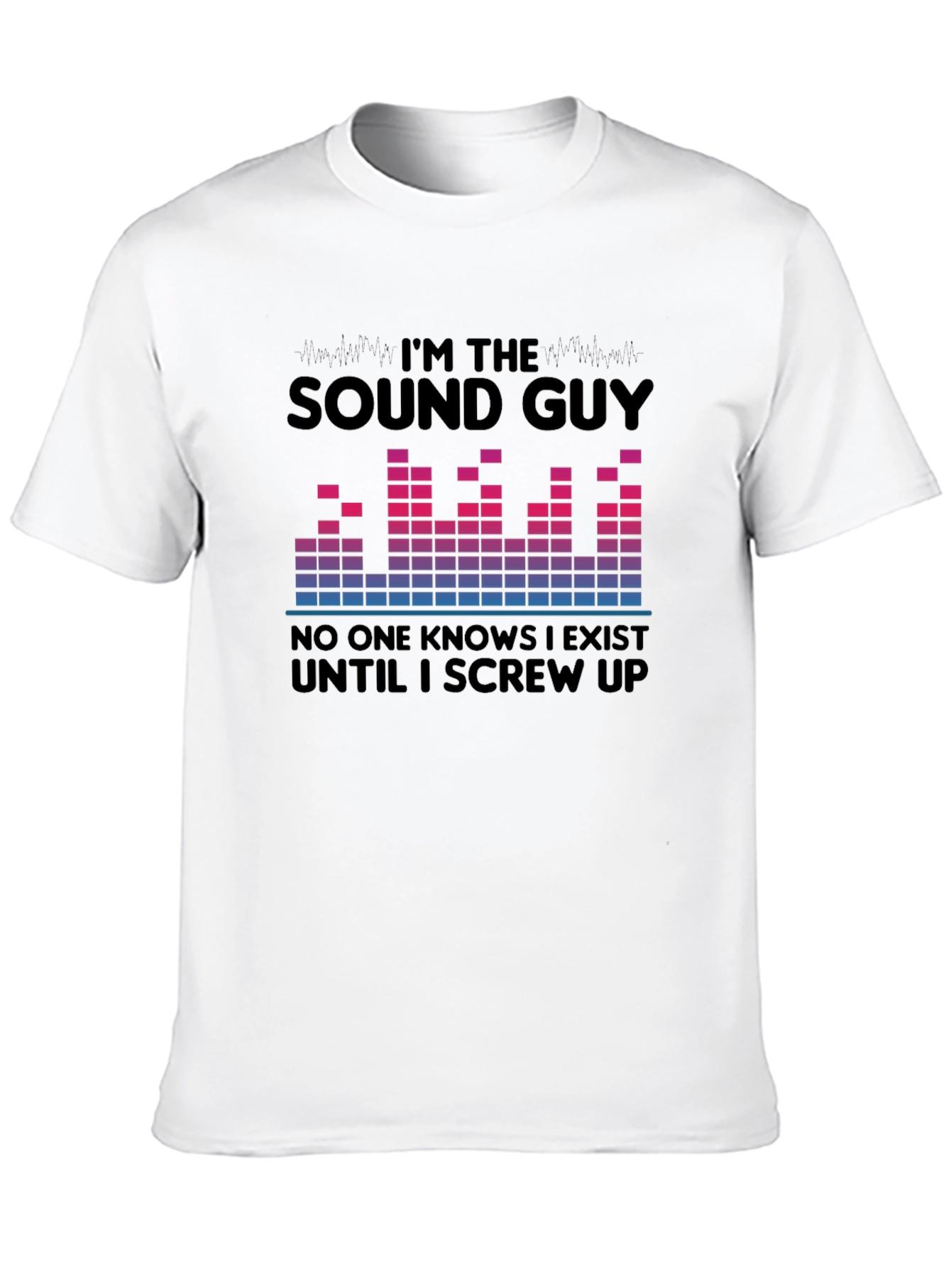 Black Sound Guy T-Shirt - Funny Audio Engineer Tee view 10