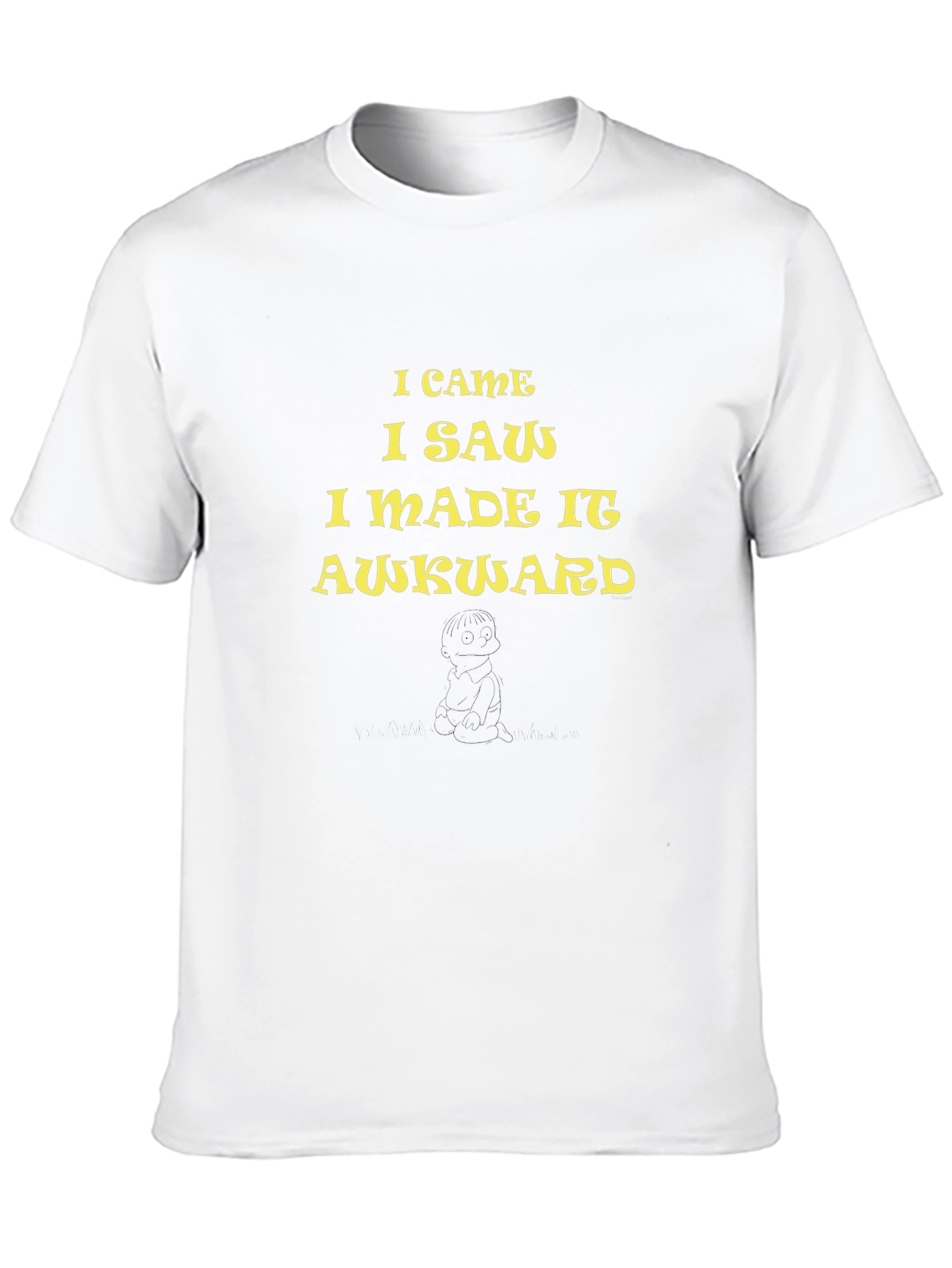 Black Awkward Slogan Graphic T-Shirt - Casual Style view 10
