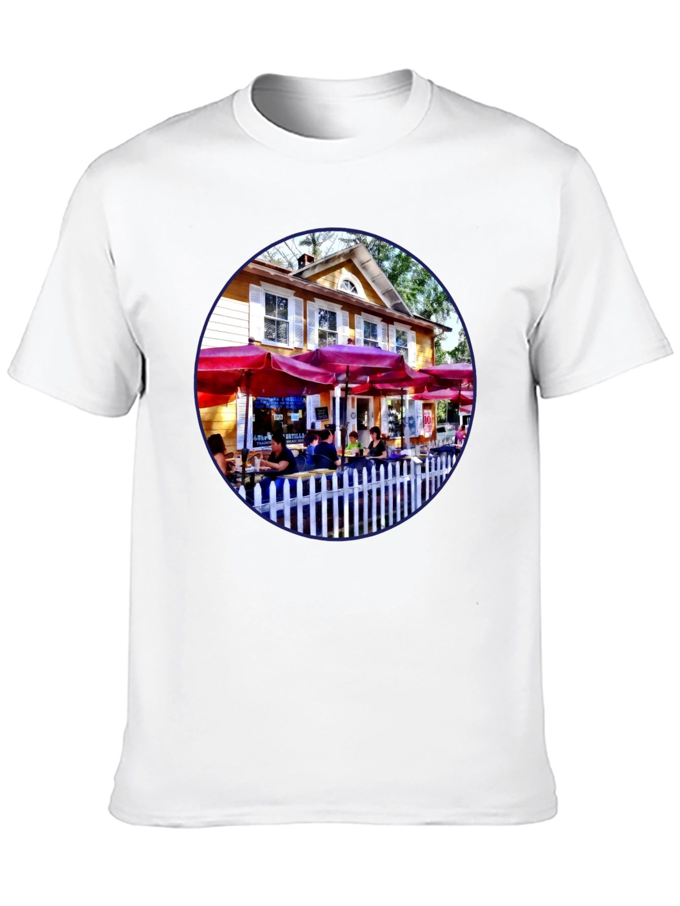 Black Restaurant Patio Graphic Tee - Black view 10