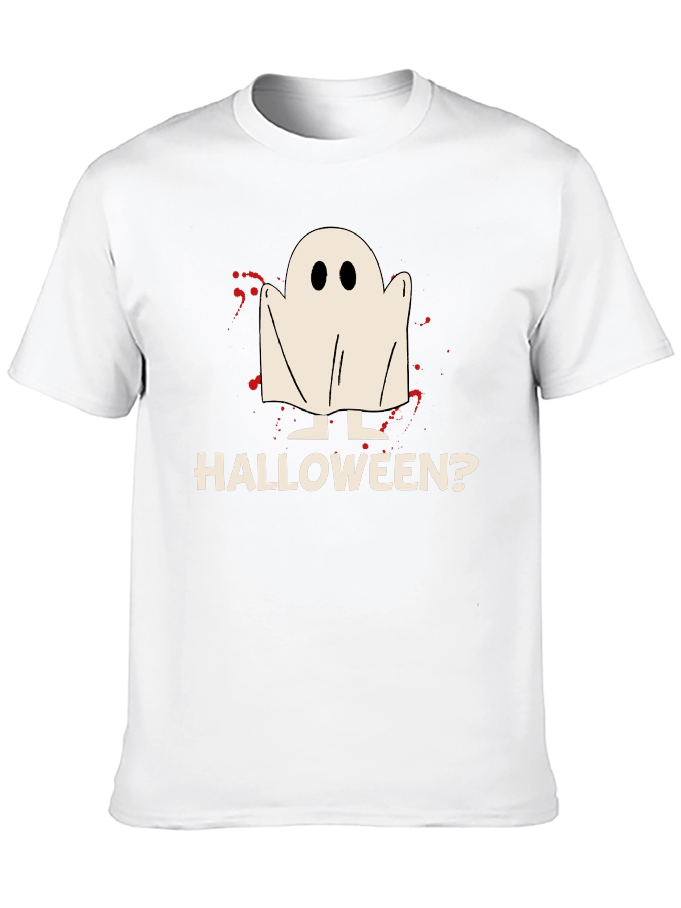 Black Halloween Ghost Graphic T-Shirt view 10