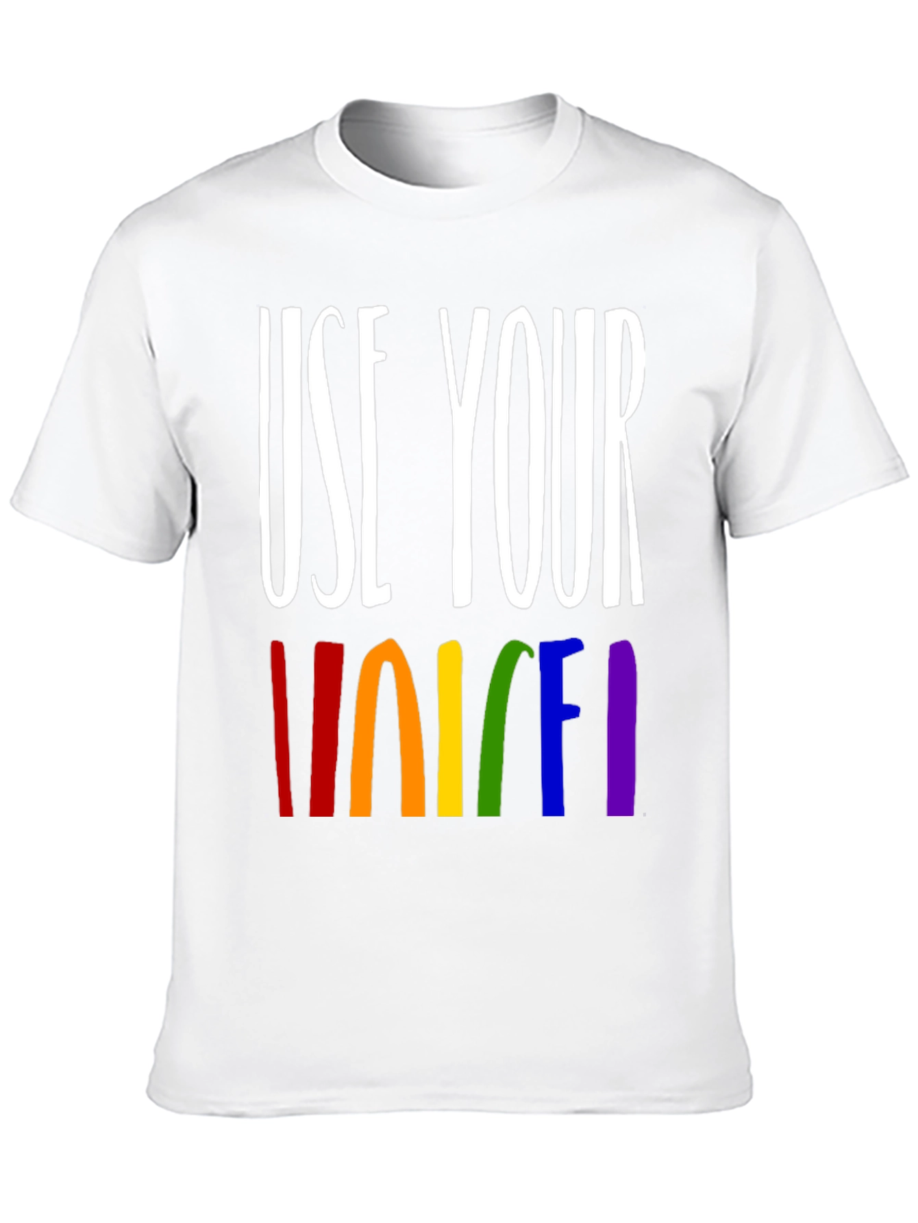 Use Your Voice Rainbow Pride T-Shirt - 10