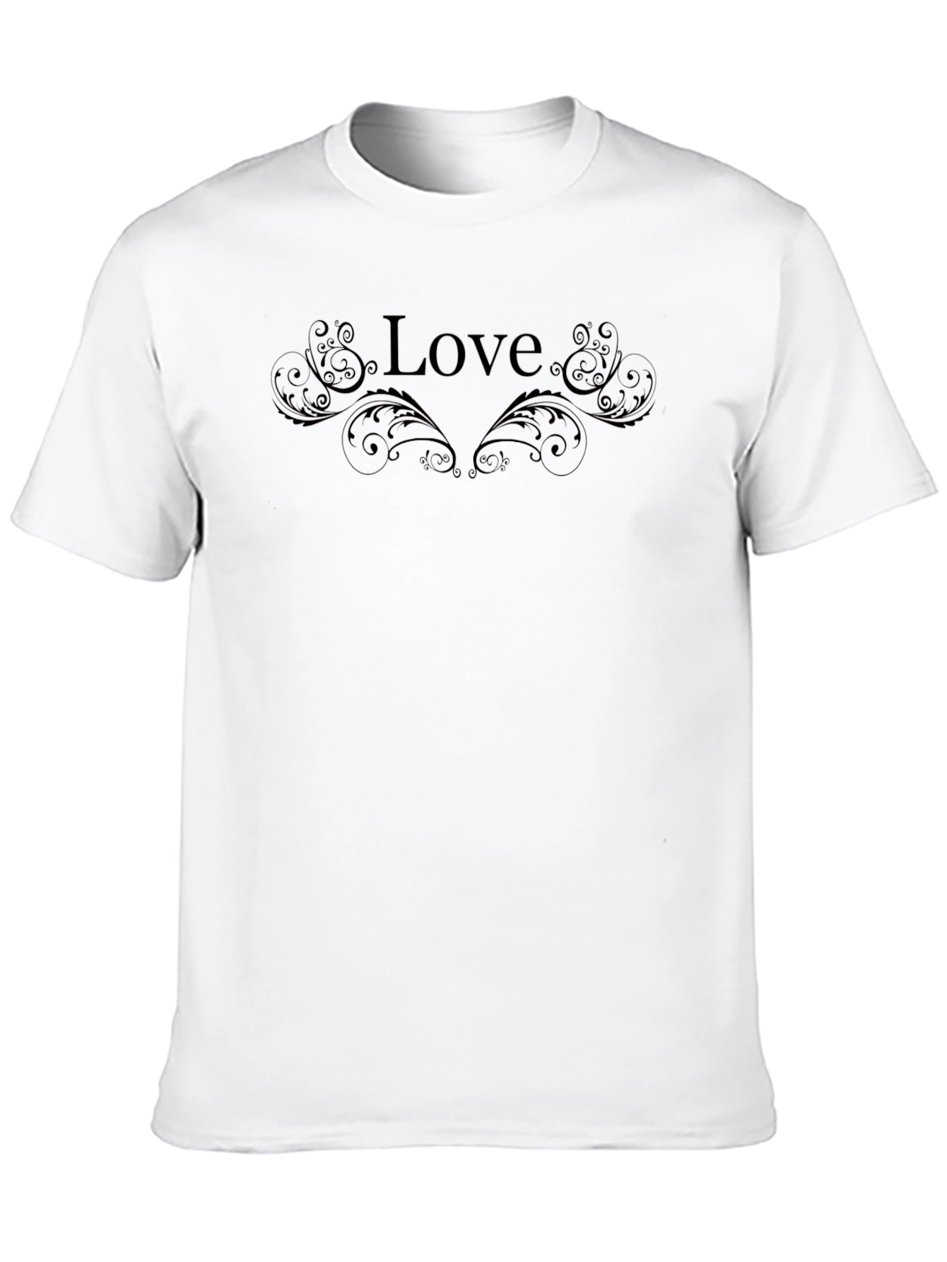 Black Love Graphic Print Crew Neck Tee view 10