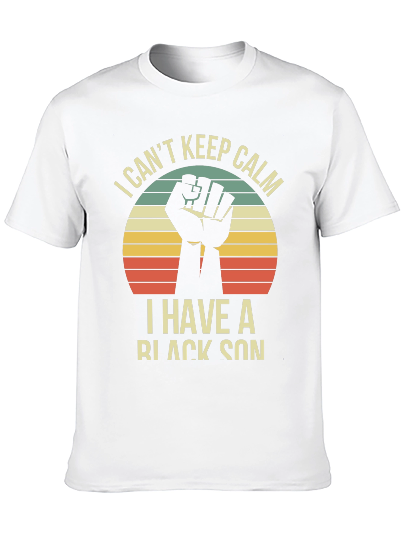 Black I Can't Keep Calm I Have a Black Son T-Shirt view 10