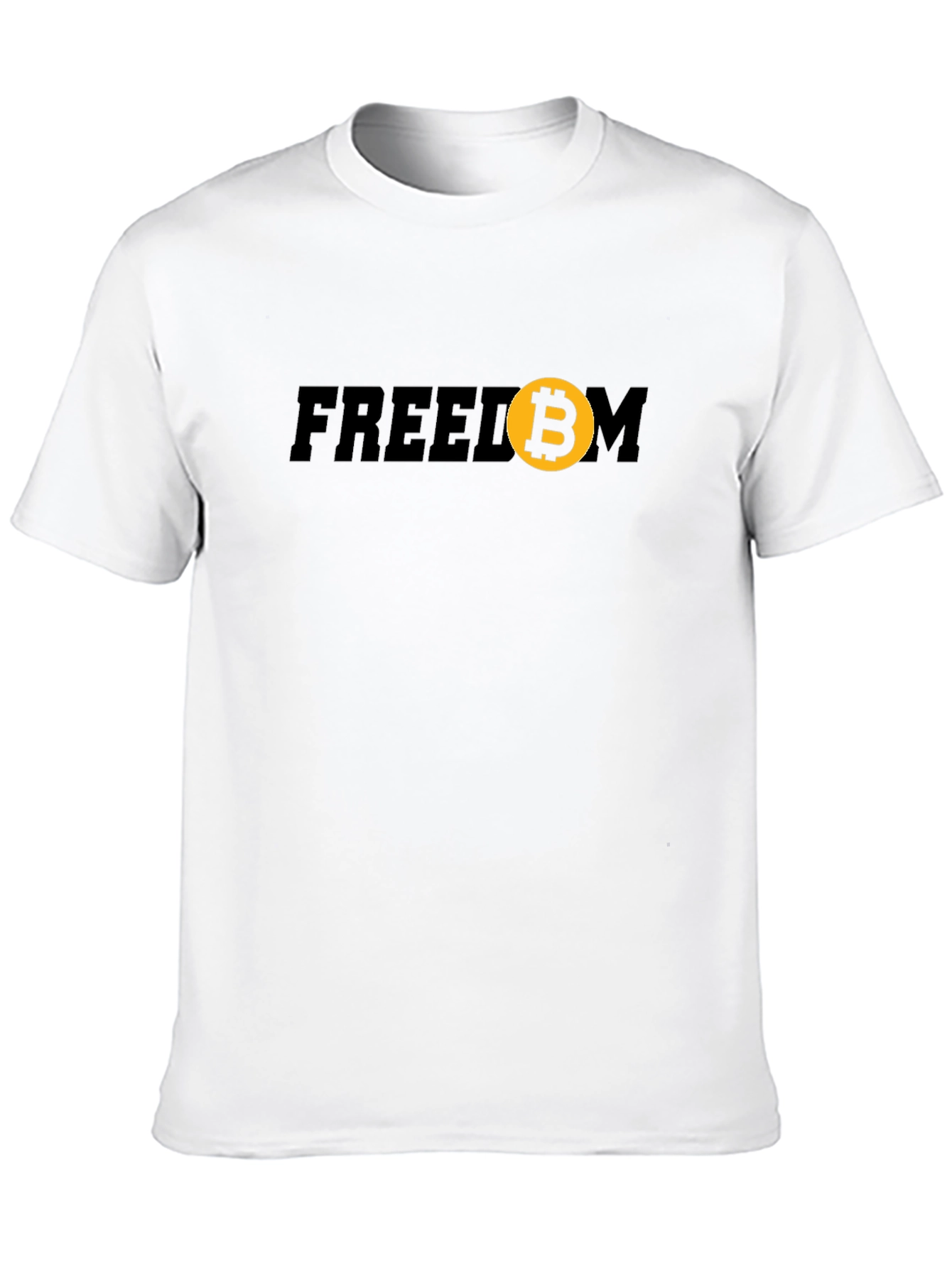 Black Freedom Bitcoin Graphic Tee - Crypto Fashion view 10