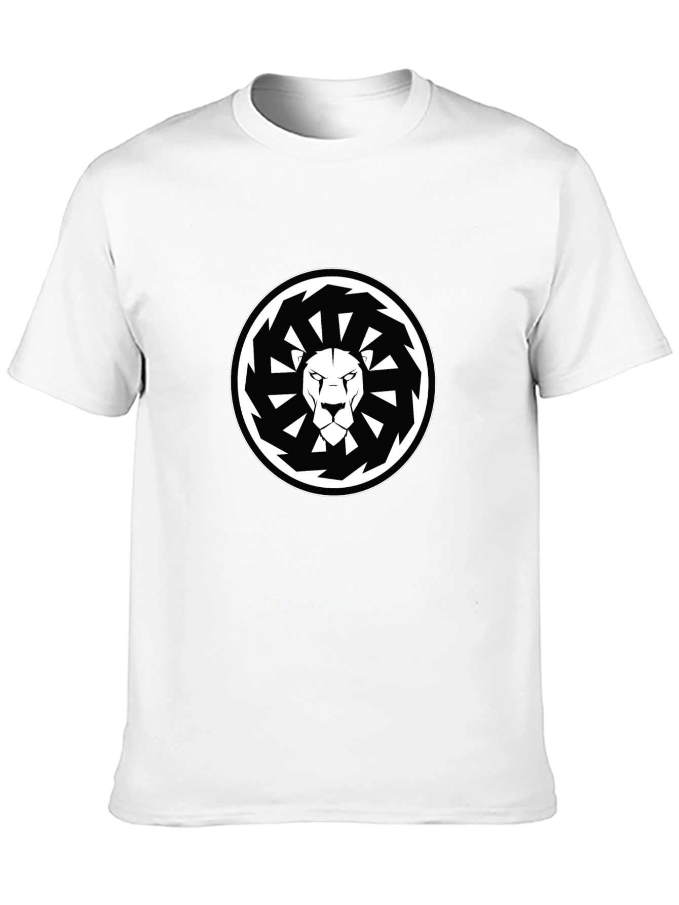 Black Lion Mandala Graphic Black T-Shirt view 10