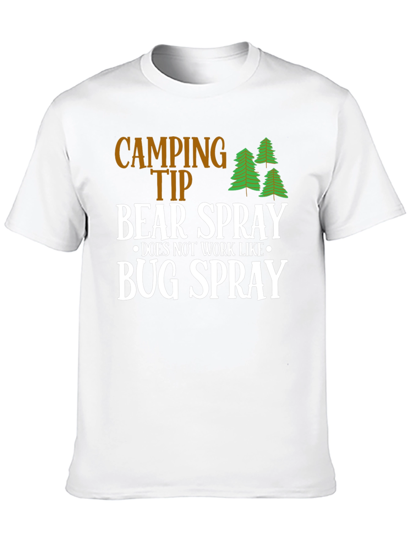 Black Camping Tip Bear Spray Humor T-Shirt view 10