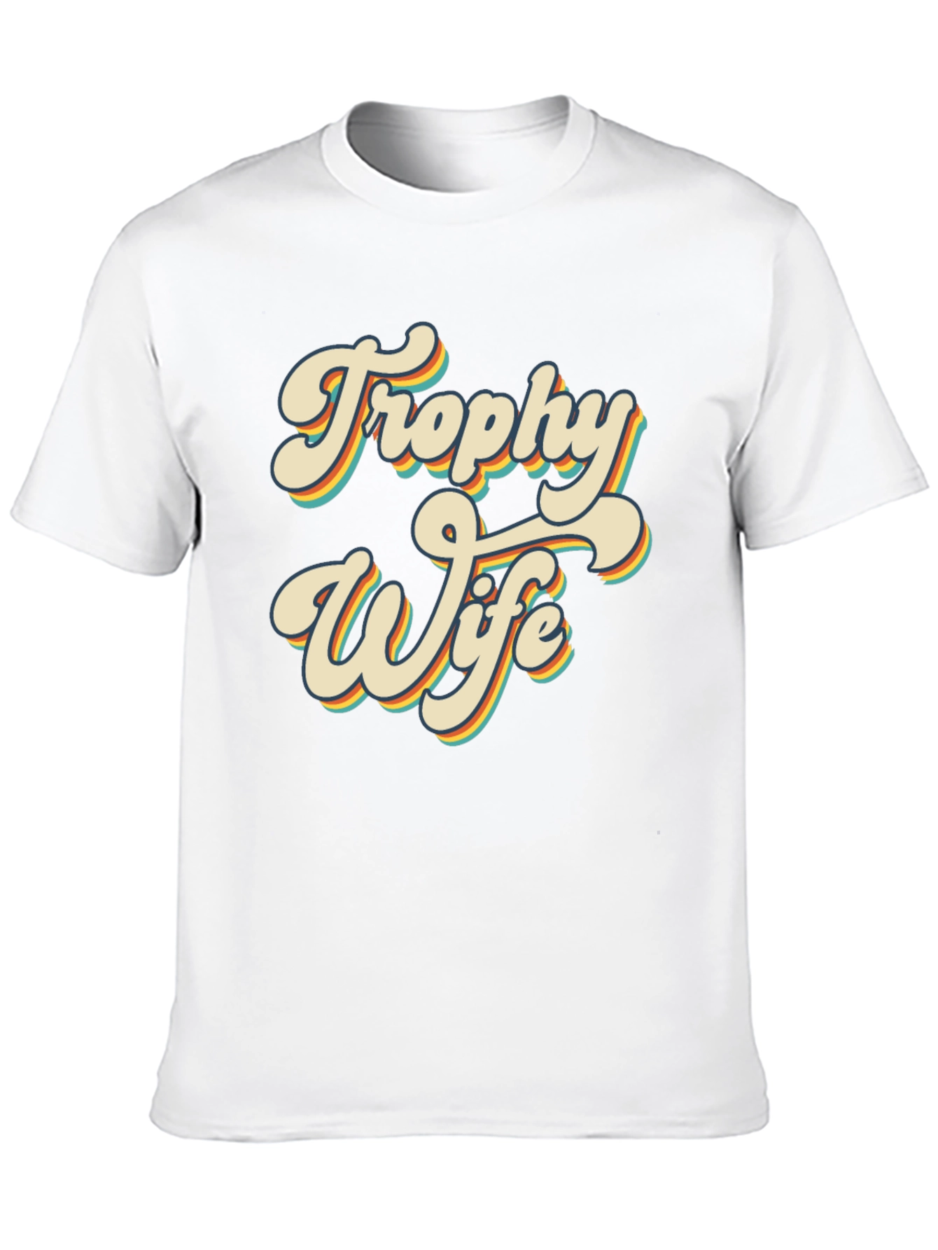 Black Retro Trophy Wife Graphic T-Shirt - Black view 10