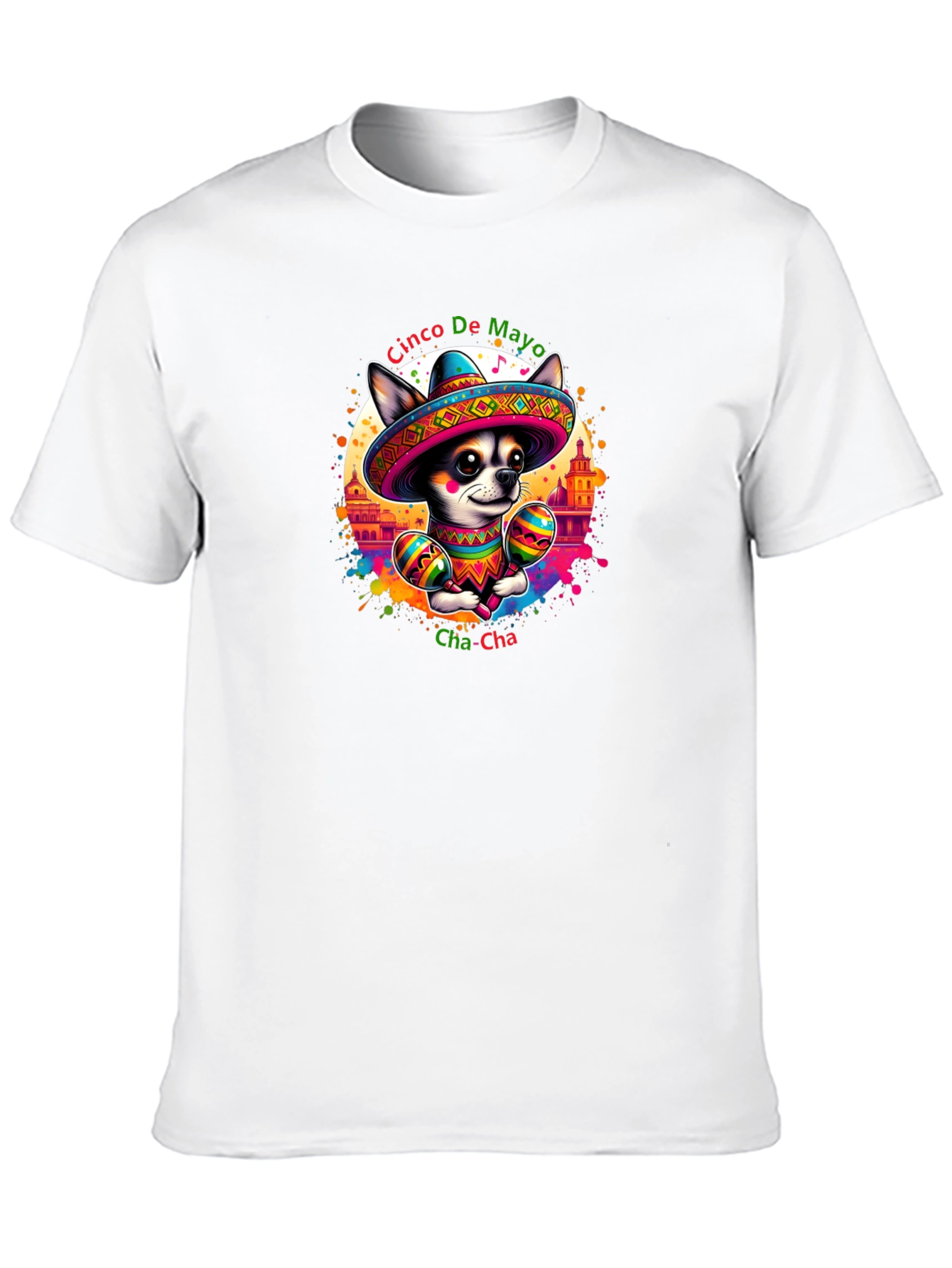 Black Cinco De Mayo Chihuahua T-Shirt view 10