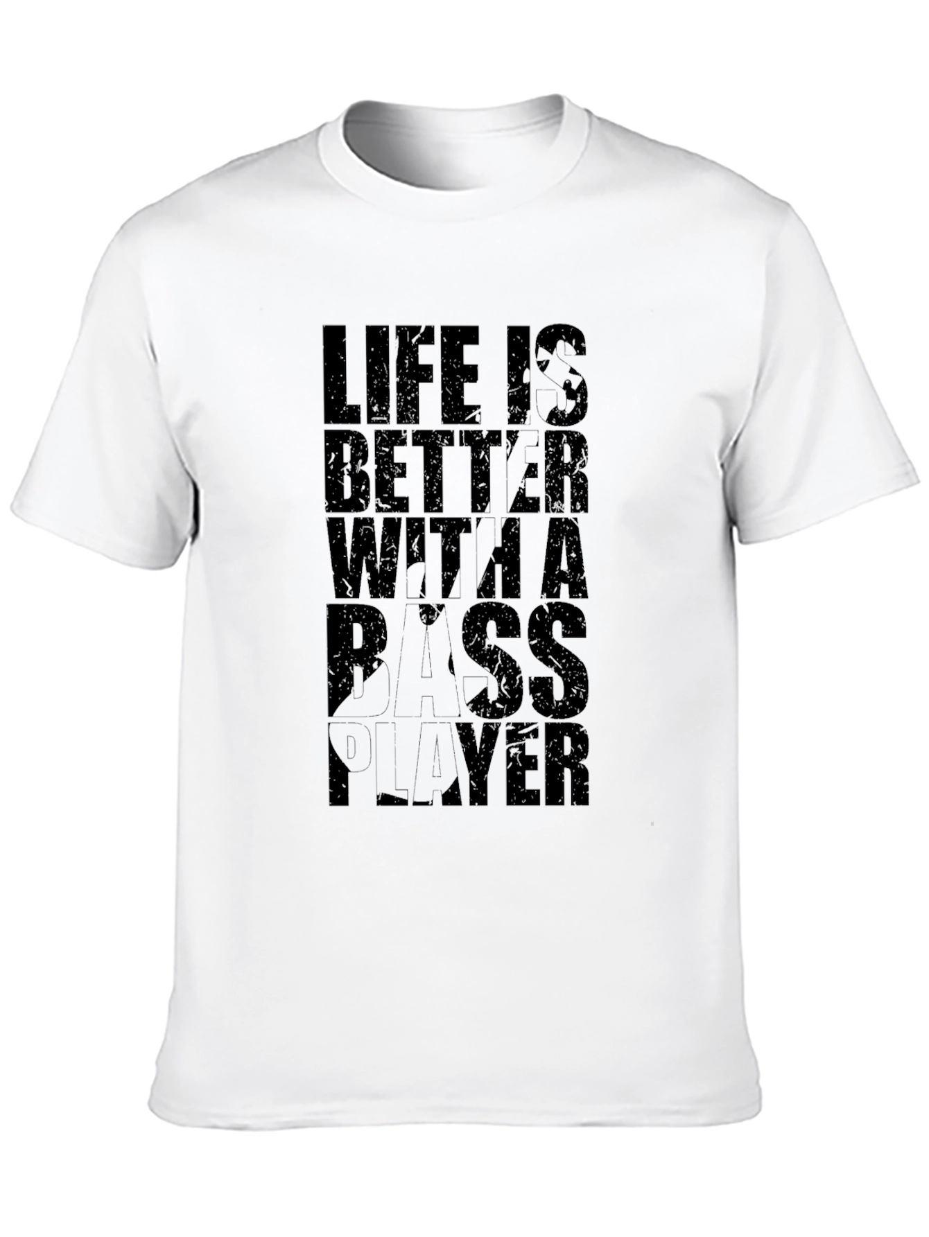 Black Life Is Better With A Bass Player Graphic T-Shirt view 10
