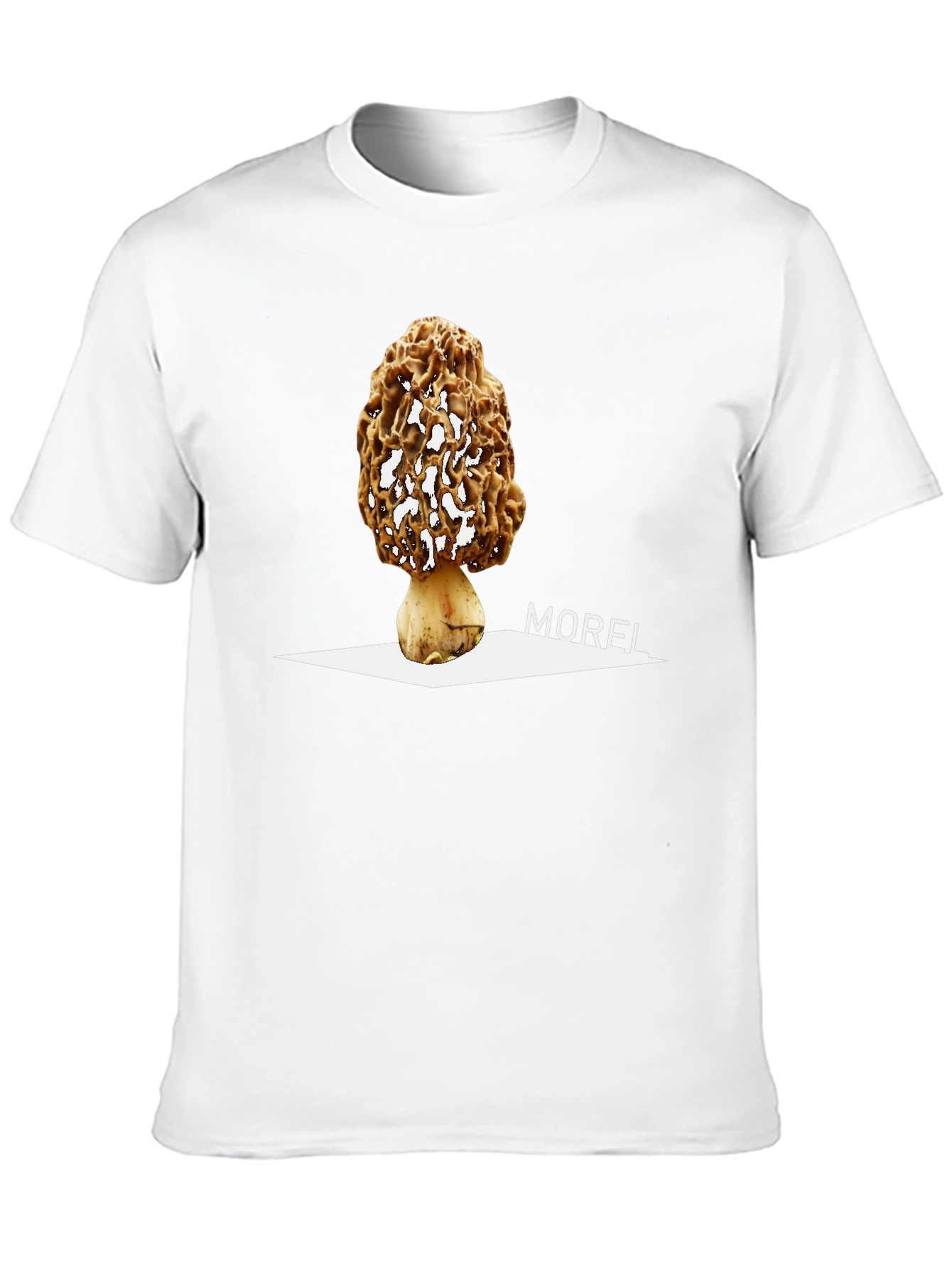 Black Morel Mushroom Graphic Tee - Unique Nature Design view 10
