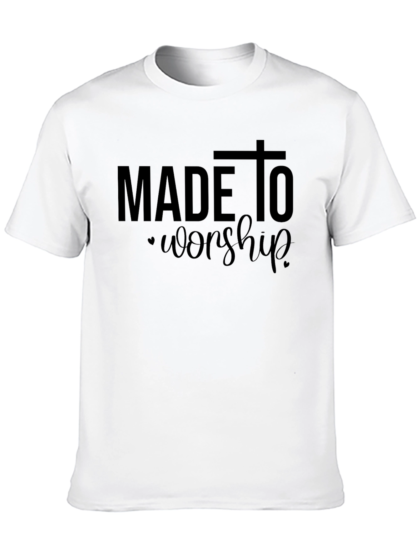 Black Made to Worship Black Graphic Tee view 10