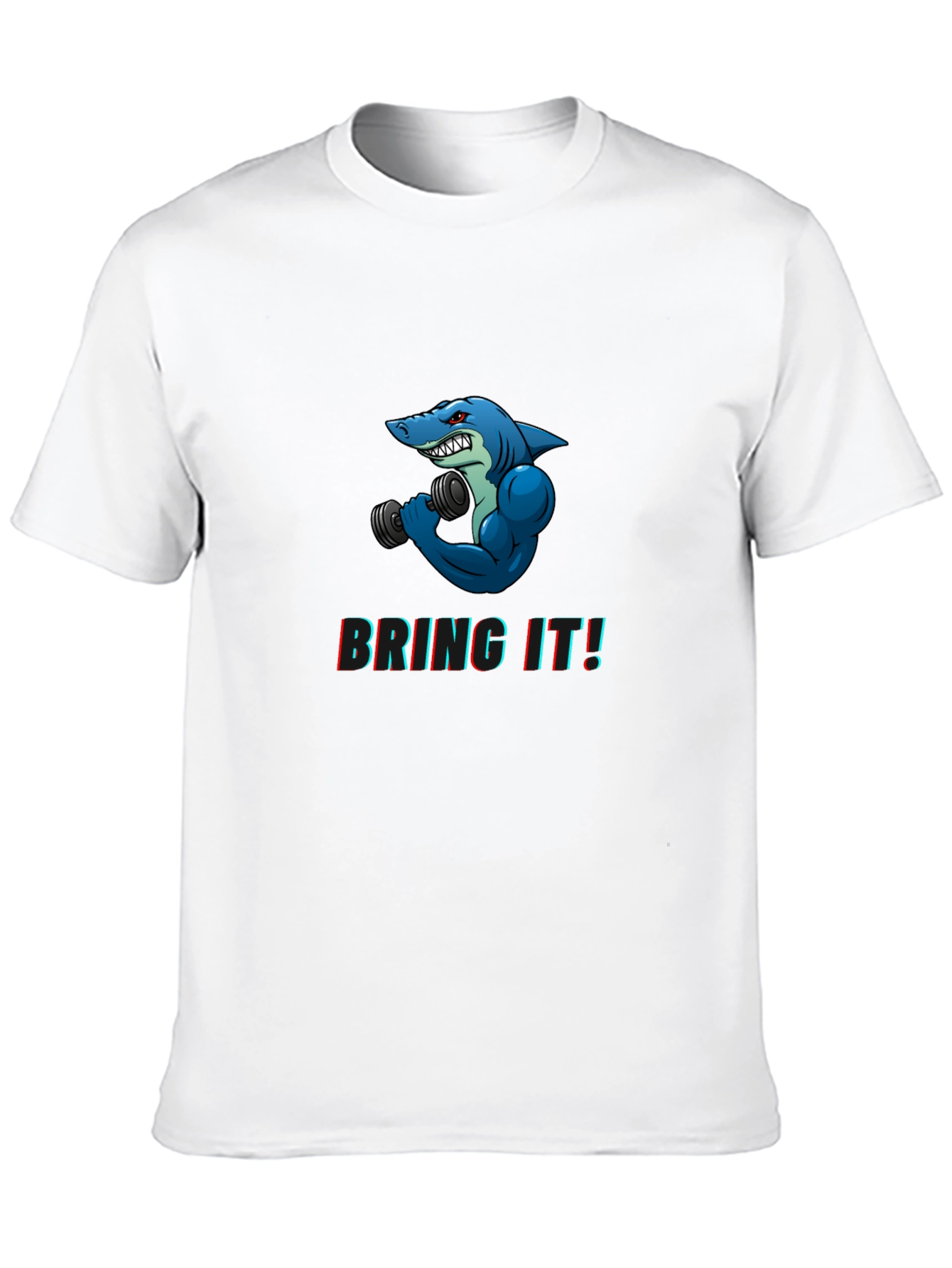 Black Shark Gym Black T-Shirt - "Bring It!" Graphic Tee view 10