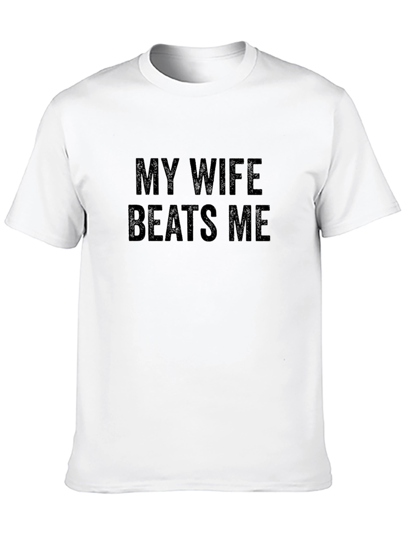 Black My Wife Beats Me Graphic Tee view 10