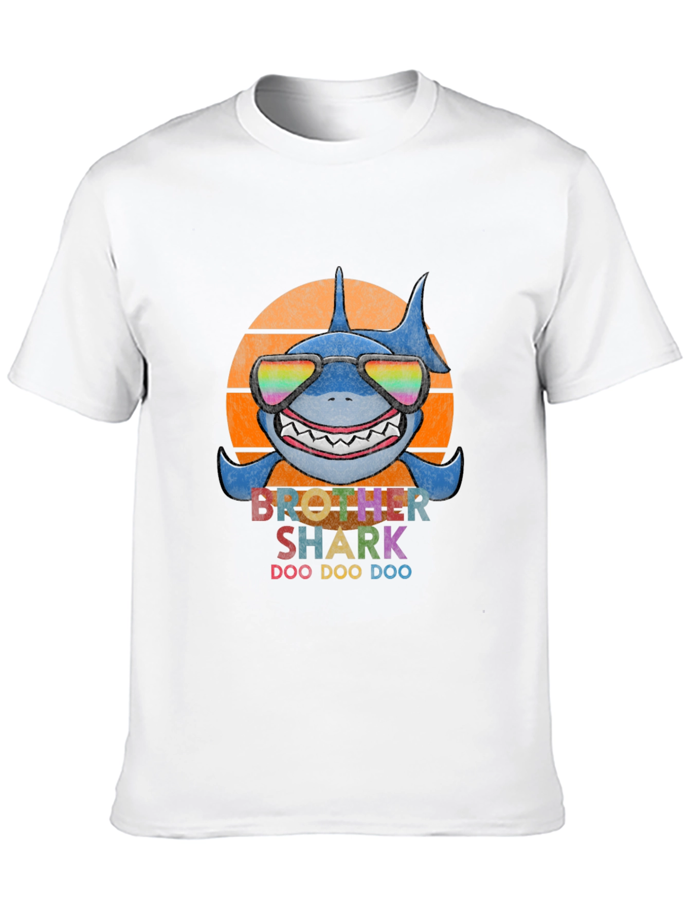 Black Brother Shark Doo Doo Doo T-Shirt view 10