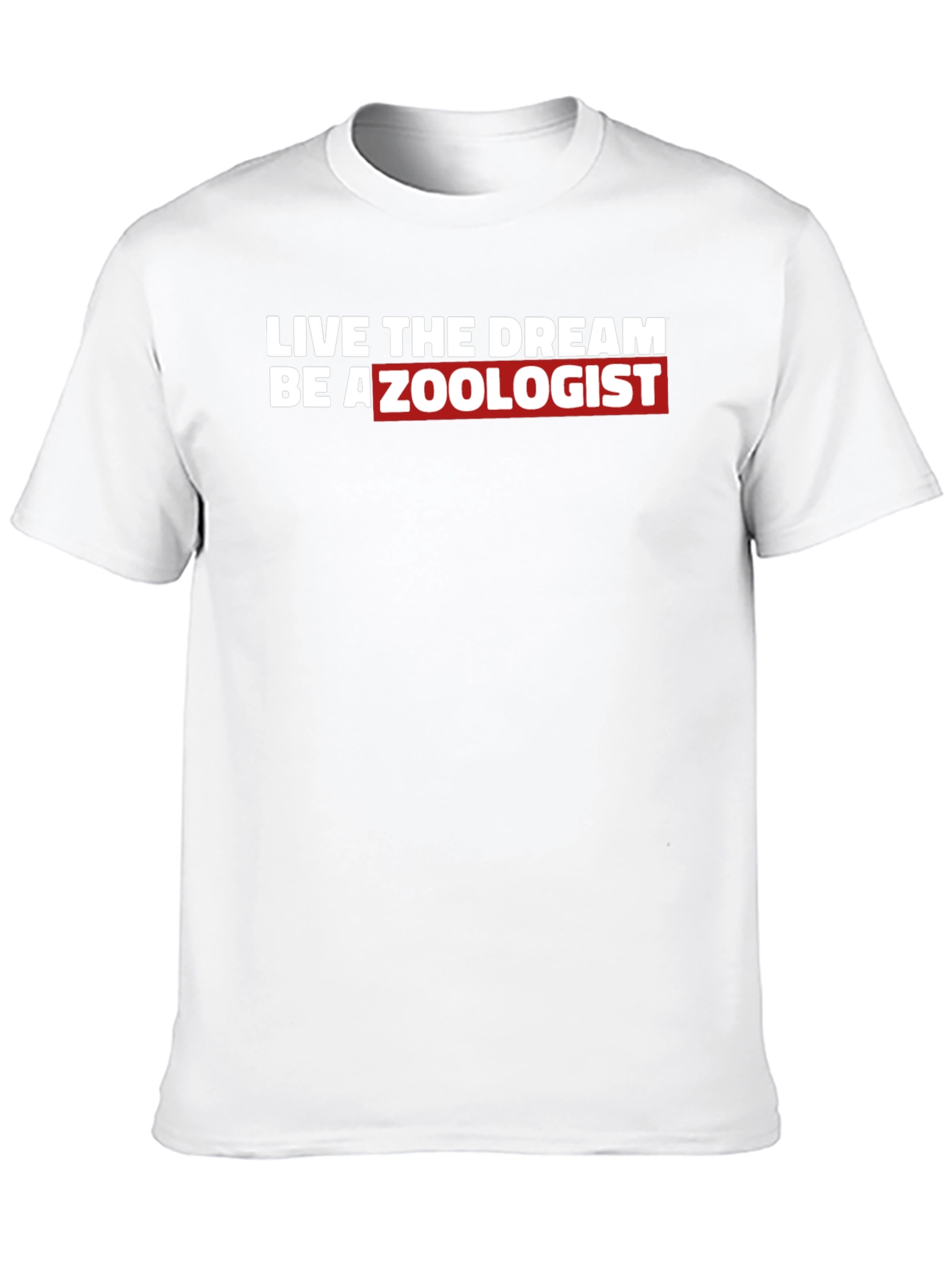 Black Live The Dream Be A Zoologist T-Shirt view 10