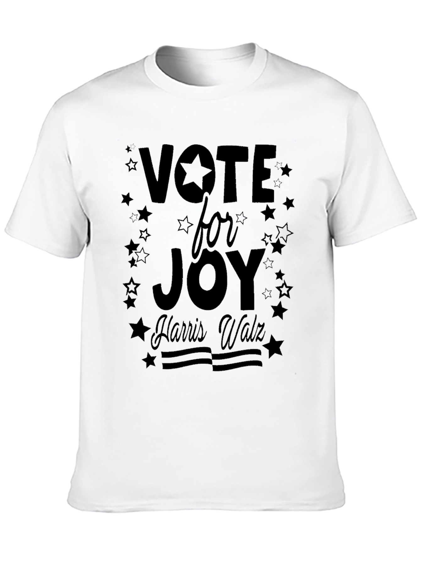 Black Vote for Joy Harris Walz Black T-Shirt view 10