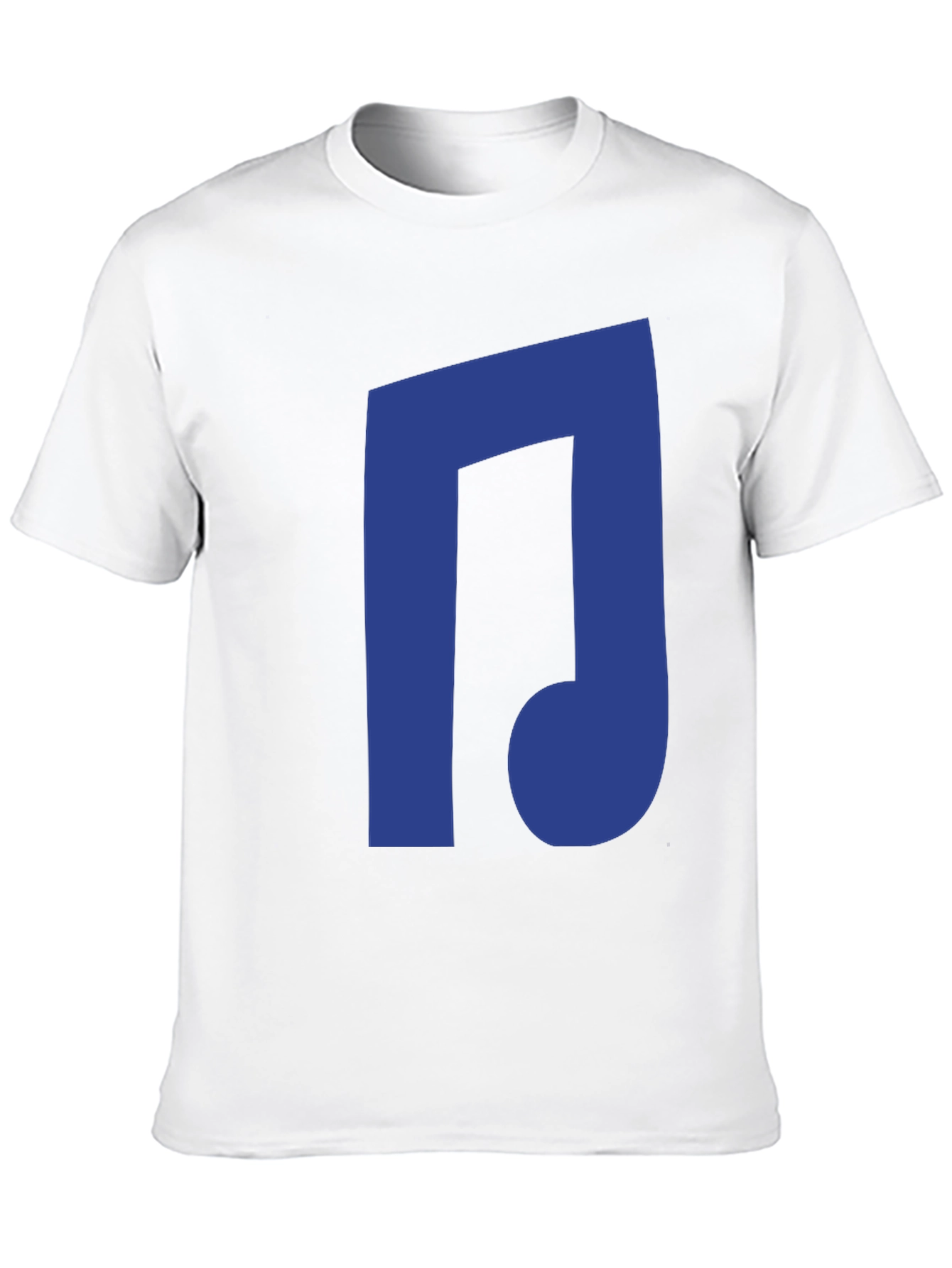 Black Blue Music Note Black T-Shirt view 10