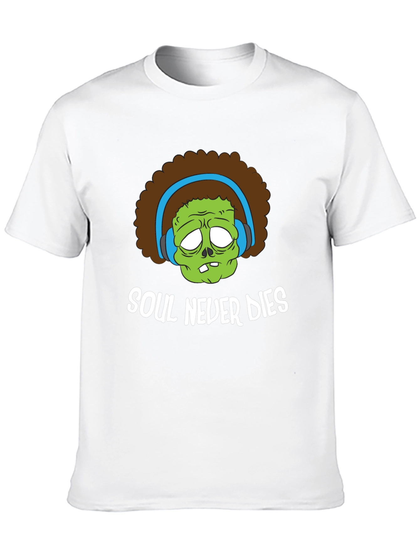 Black Soul Never Dies Black Graphic T-Shirt view 10