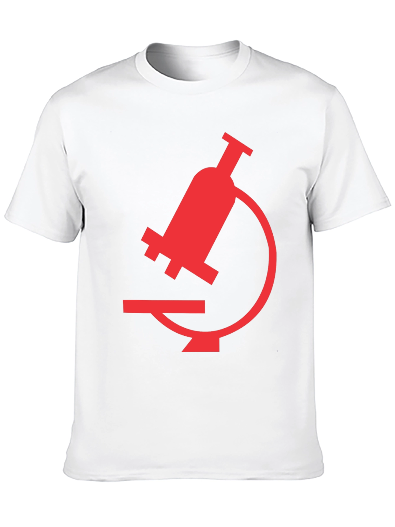 Black Black T-Shirt with Red Microscope Graphic view 10
