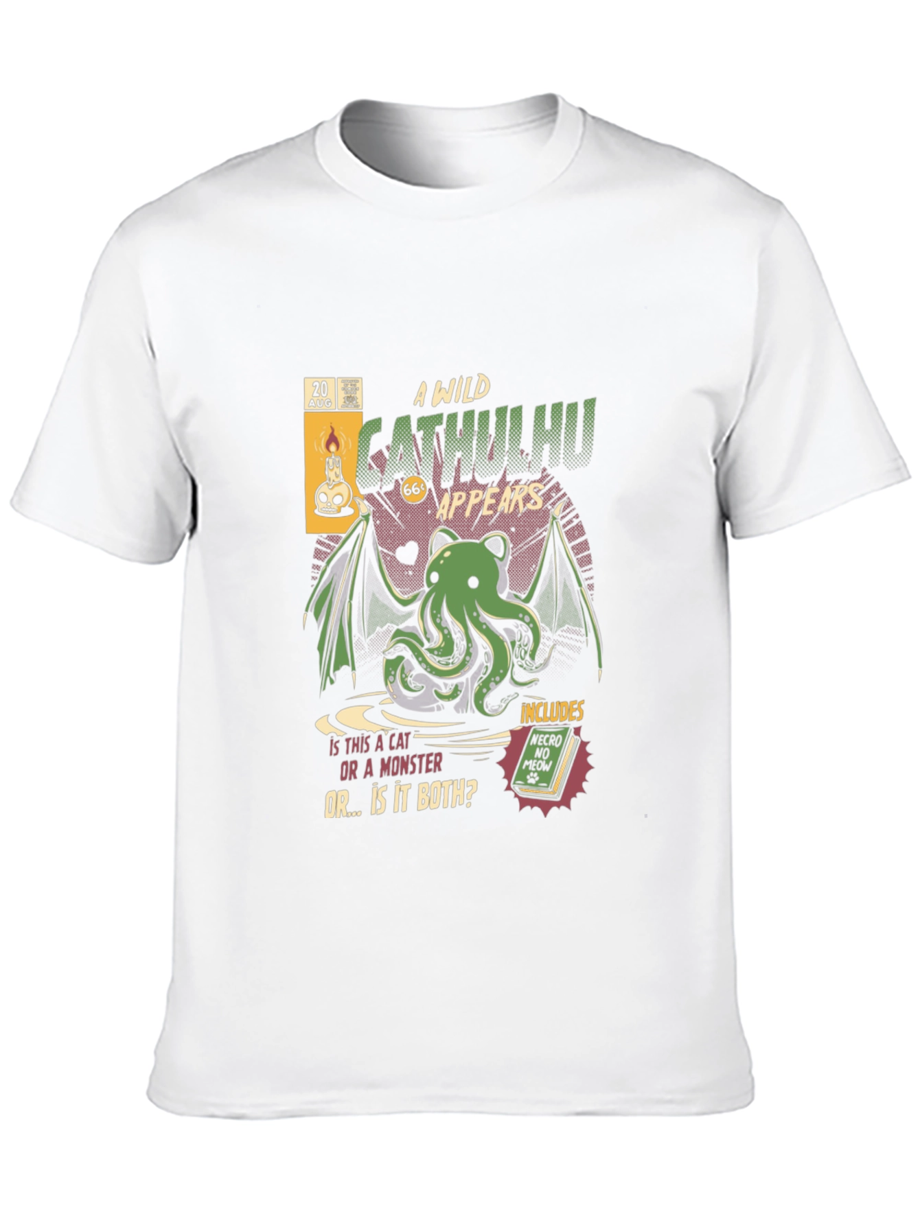 Black Wild Cathulhu T-Shirt - Cat or Monster? view 10