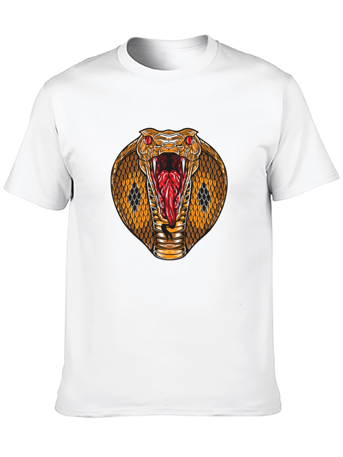 Black Cobra Graphic T-Shirt - Men's Black Tee view 10