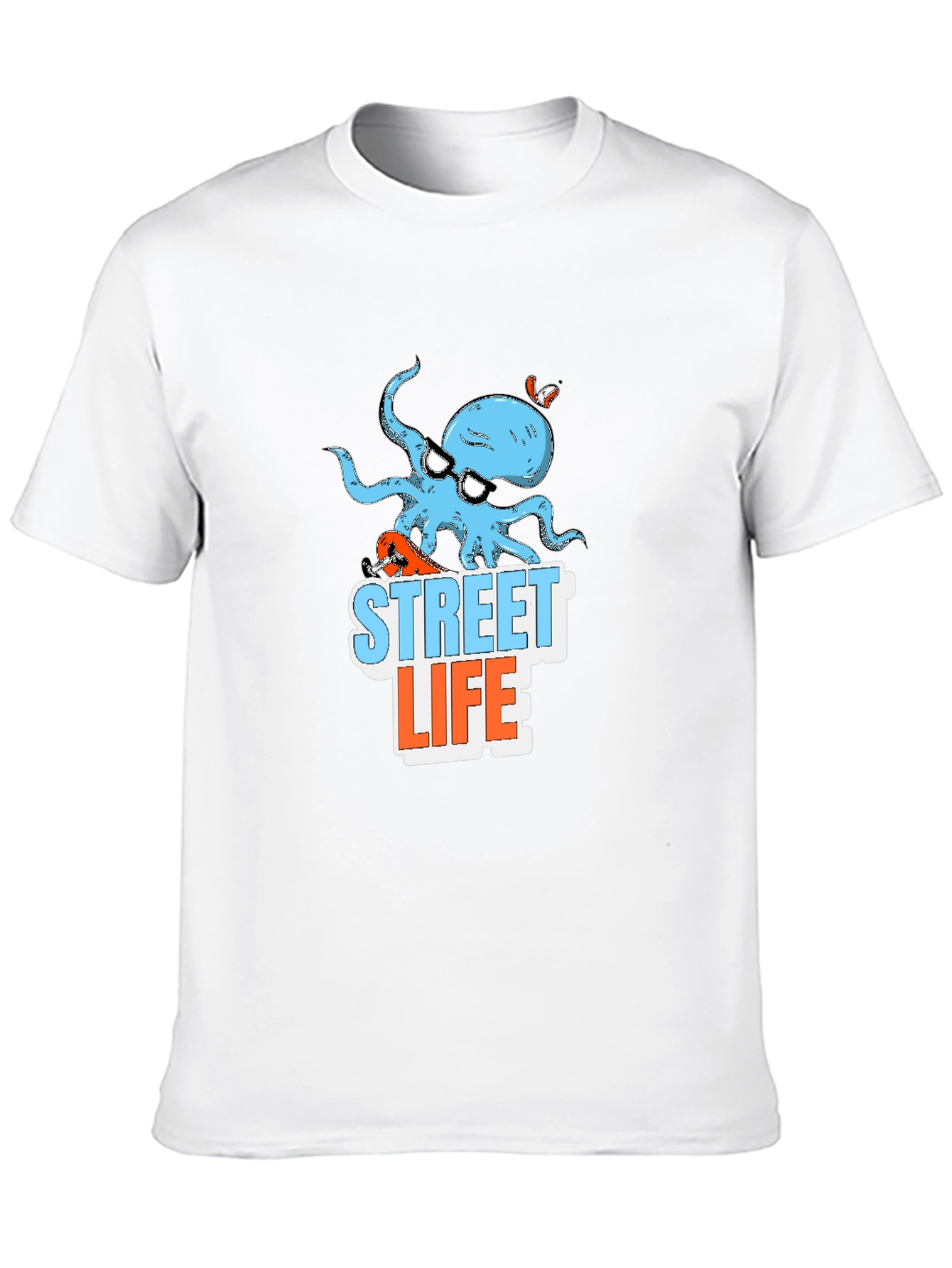 Black Street Life Octopus Graphic T-Shirt view 10