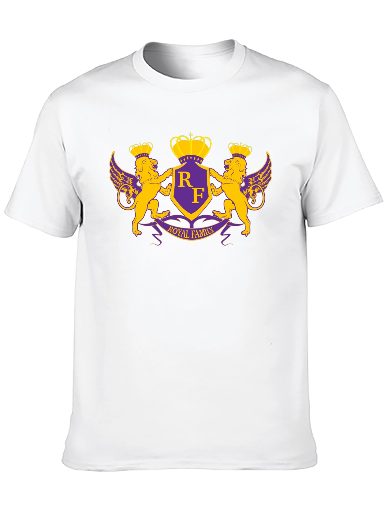 Black Royal Family Crest Graphic T-Shirt view 10