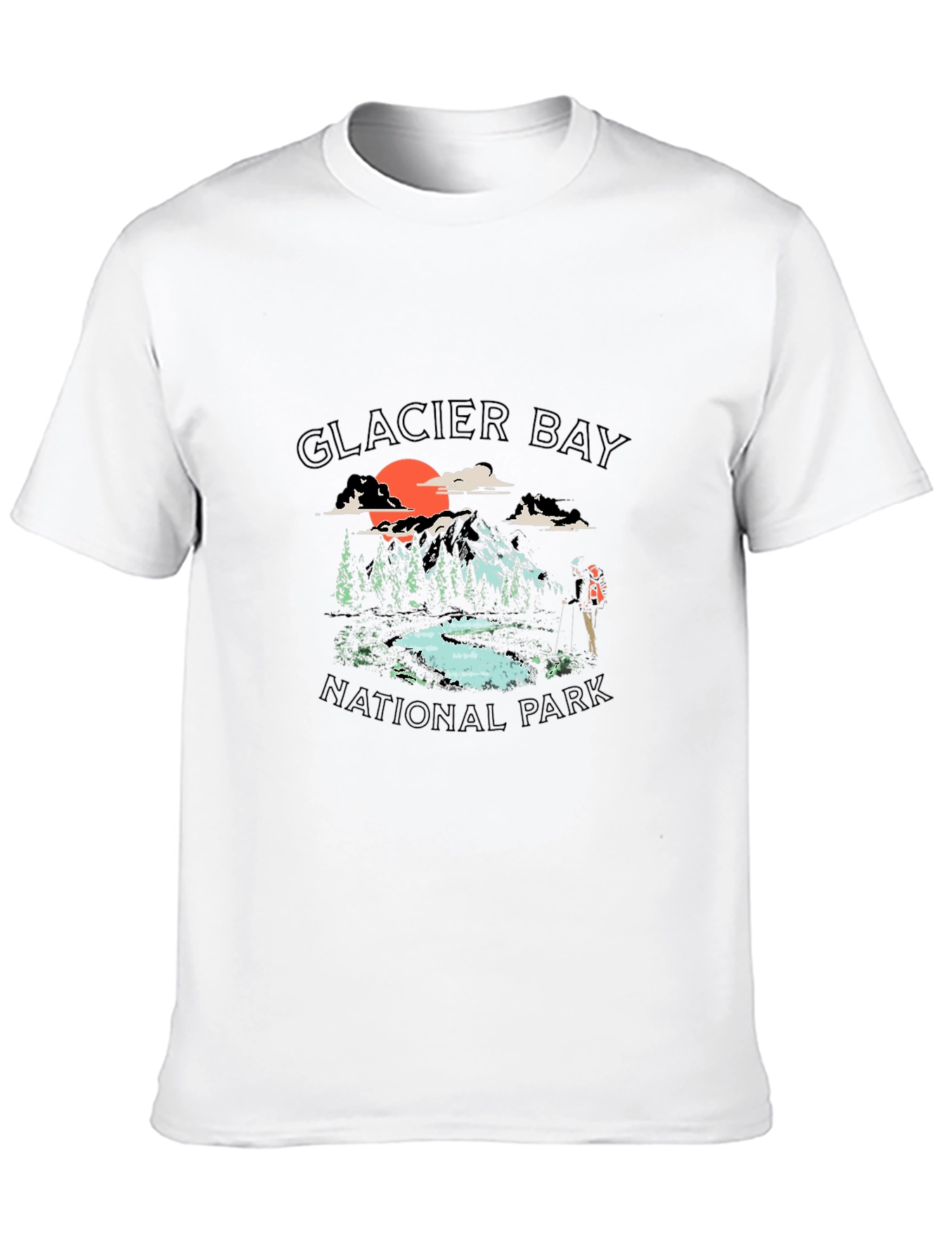 Black Glacier Bay National Park Graphic Tee view 10