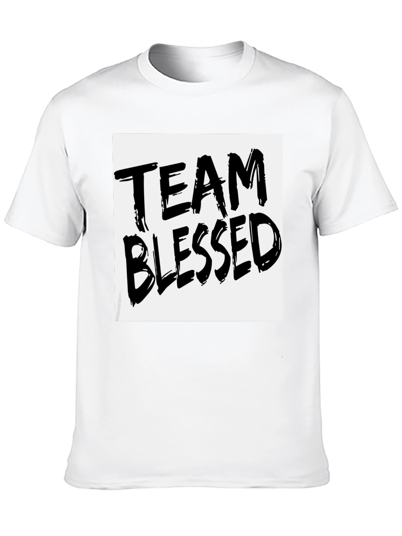Black Team Blessed Graphic T-Shirt - Black view 10