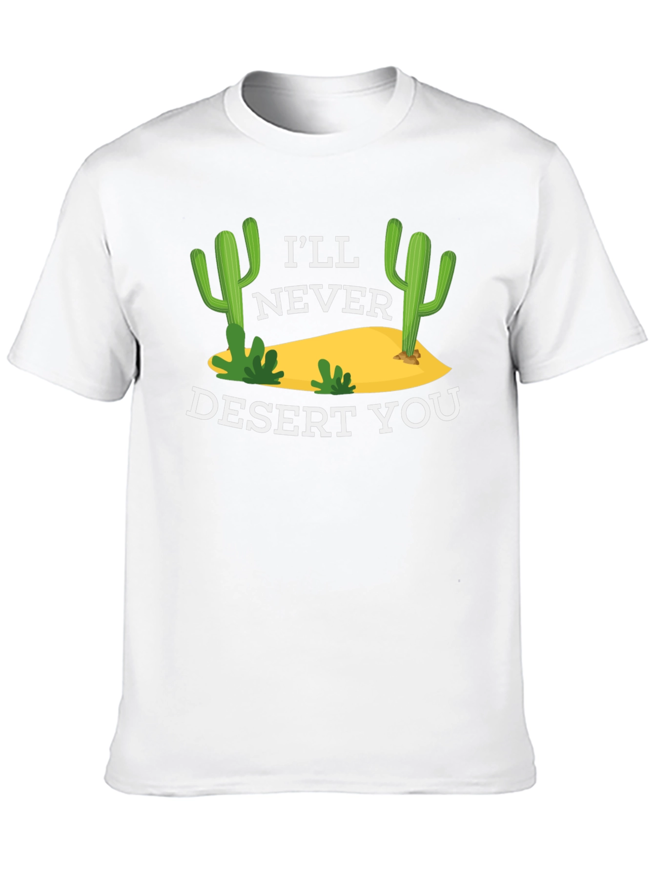 Black I'll Never Desert You Graphic Tee - Black view 10