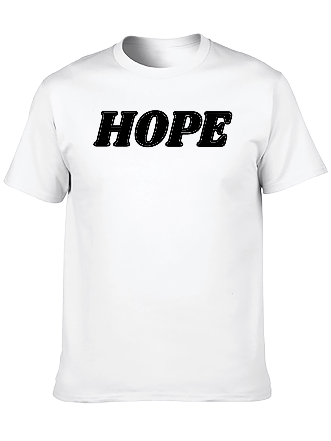 Black Hope Graphic Tee - Black Casual T-Shirt view 10