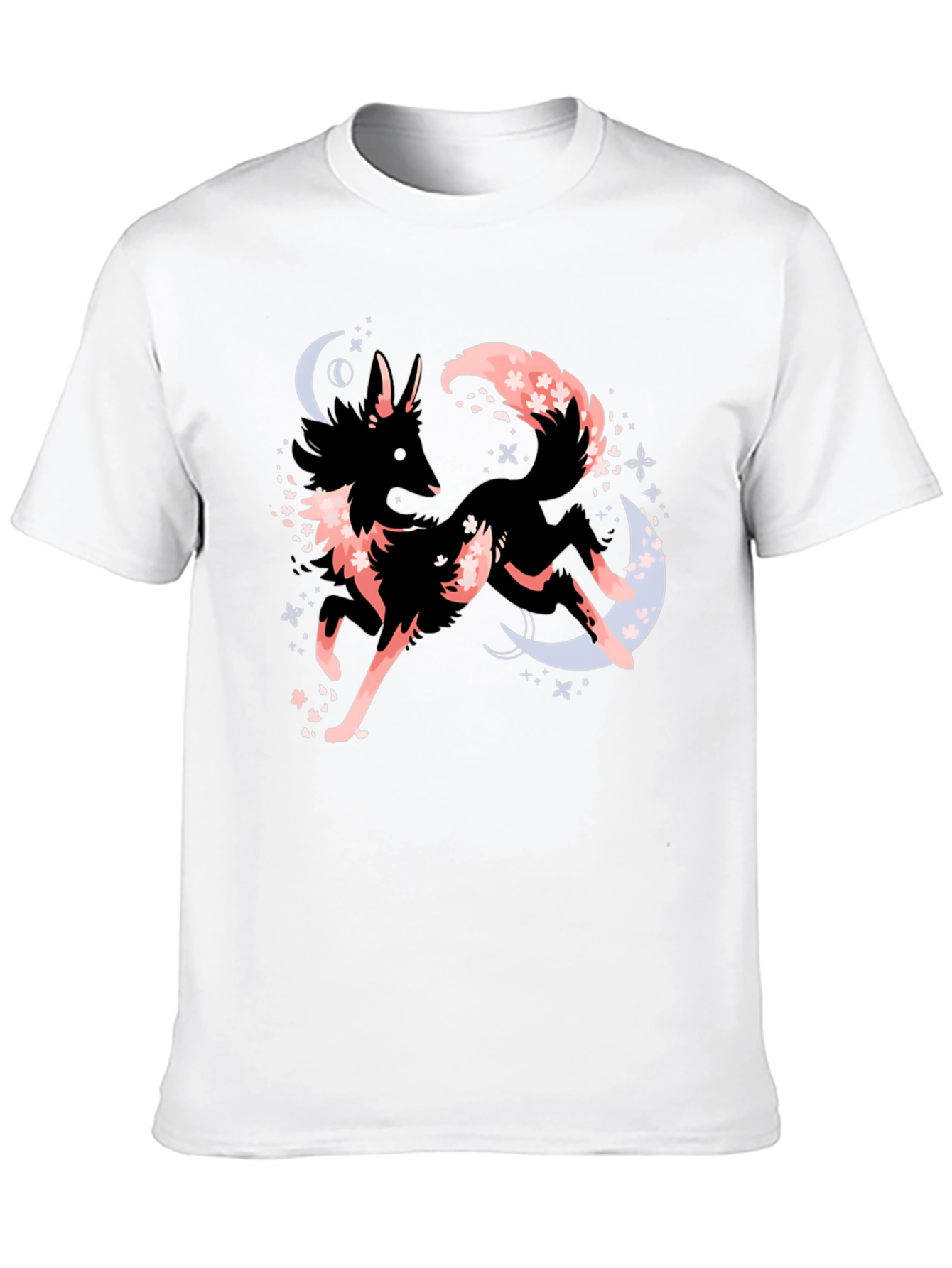 Black Mystic Fox Graphic Tee - Black view 10